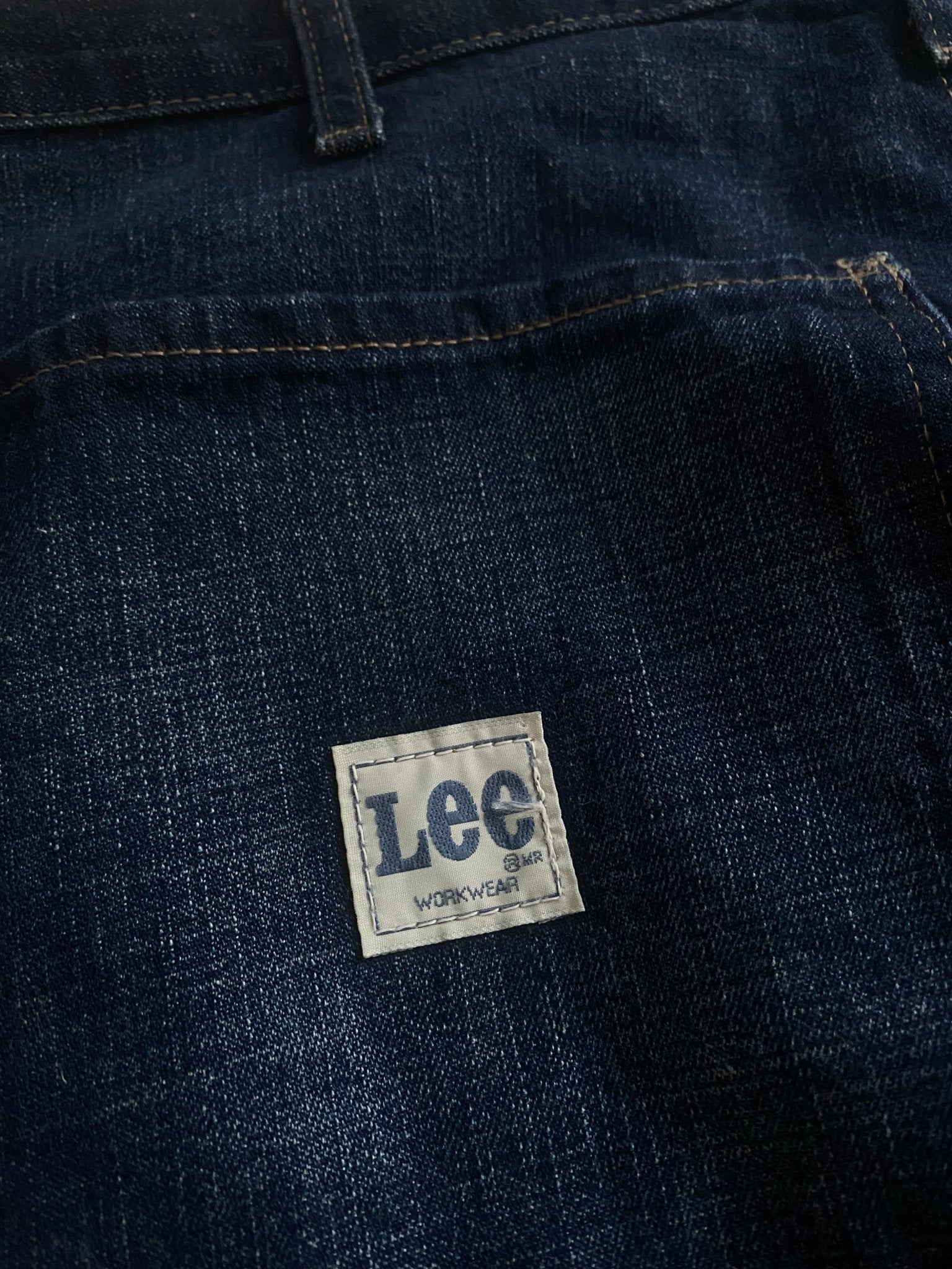 🔨 Vintage Lee Dark Blue Denim Carpenter Jeans - anbracaminte