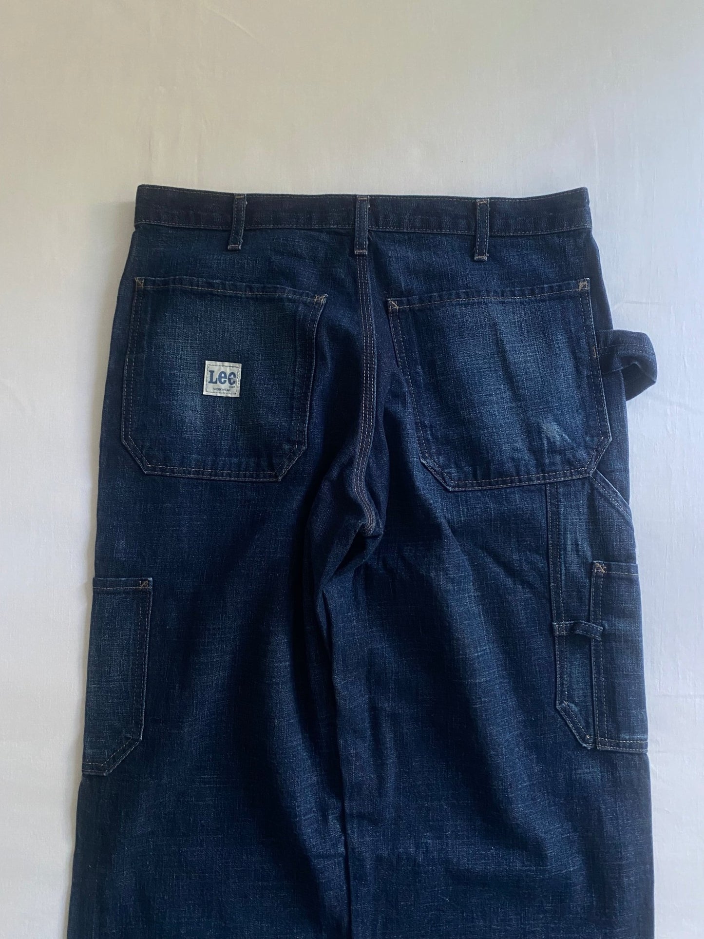 🔨 Vintage Lee Dark Blue Denim Carpenter Jeans - anbracaminte