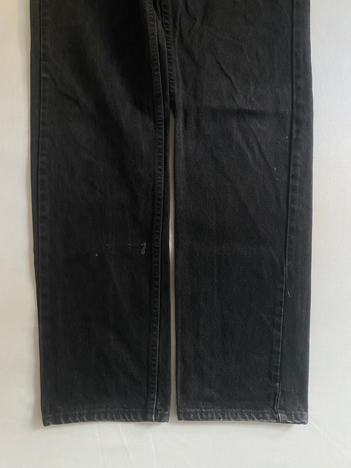 Vintage Levi’s 505 Black Washed Jeans – Orange Tab – Made in USA 1997 - anbracaminte