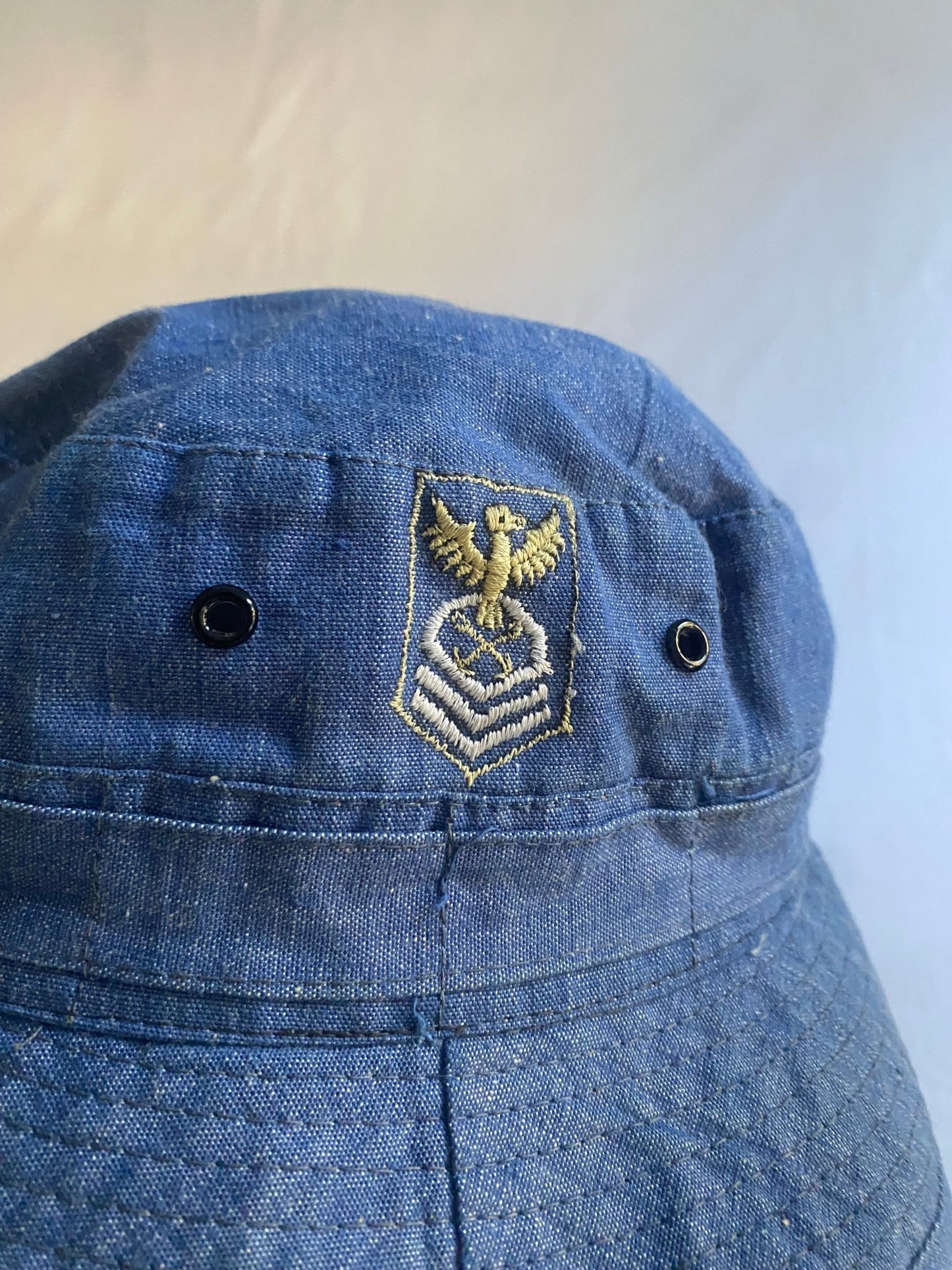 Vintage Military Denim Bucket Hat - anbracaminte