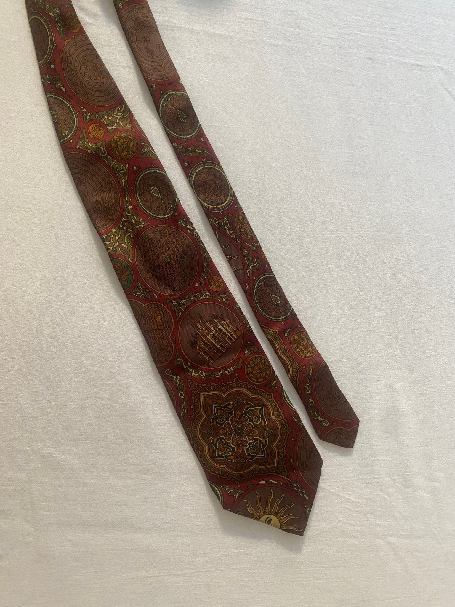 Vintage Moschino Printed Tie - anbracaminte