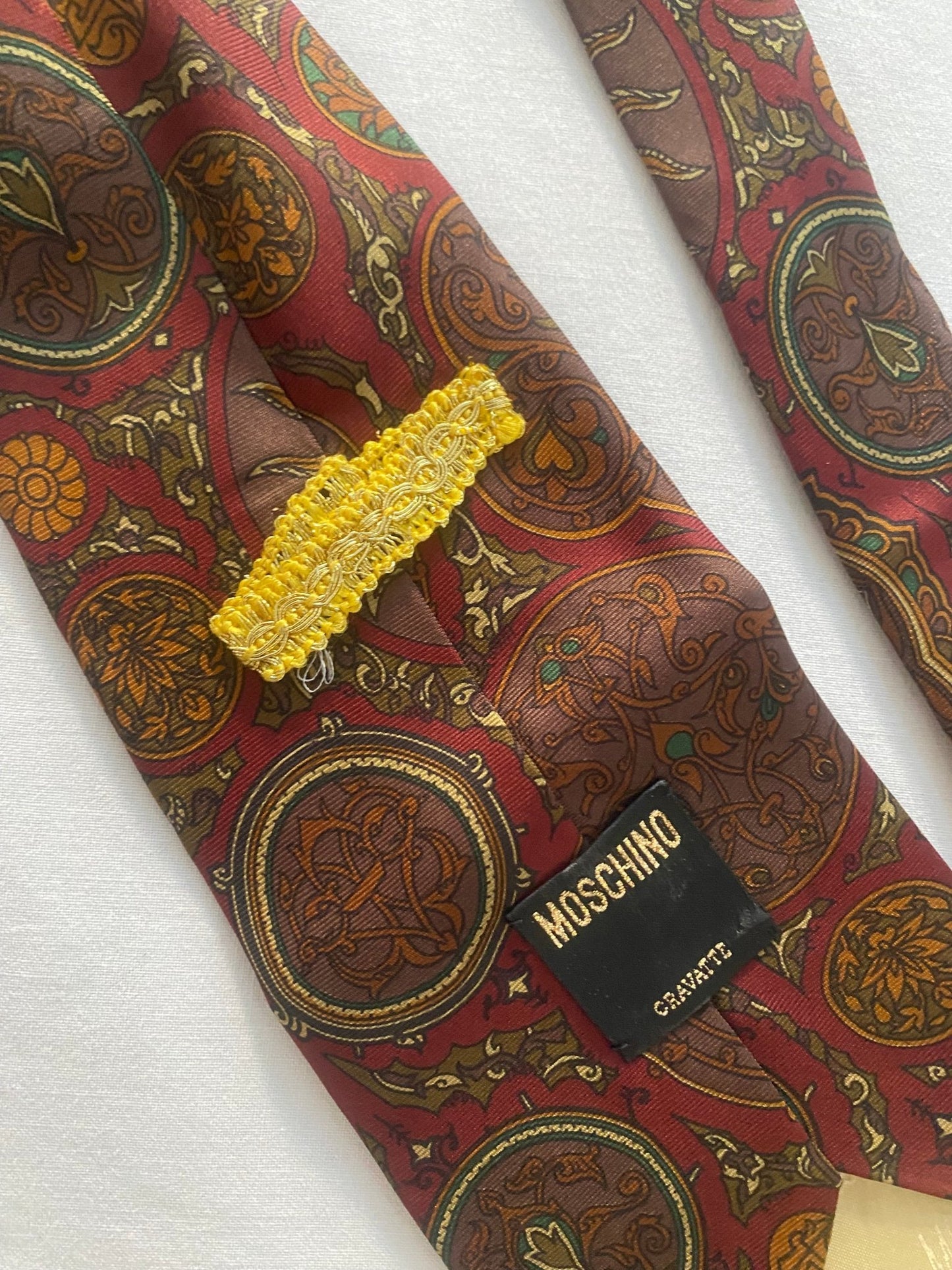 Vintage Moschino Printed Tie - anbracaminte
