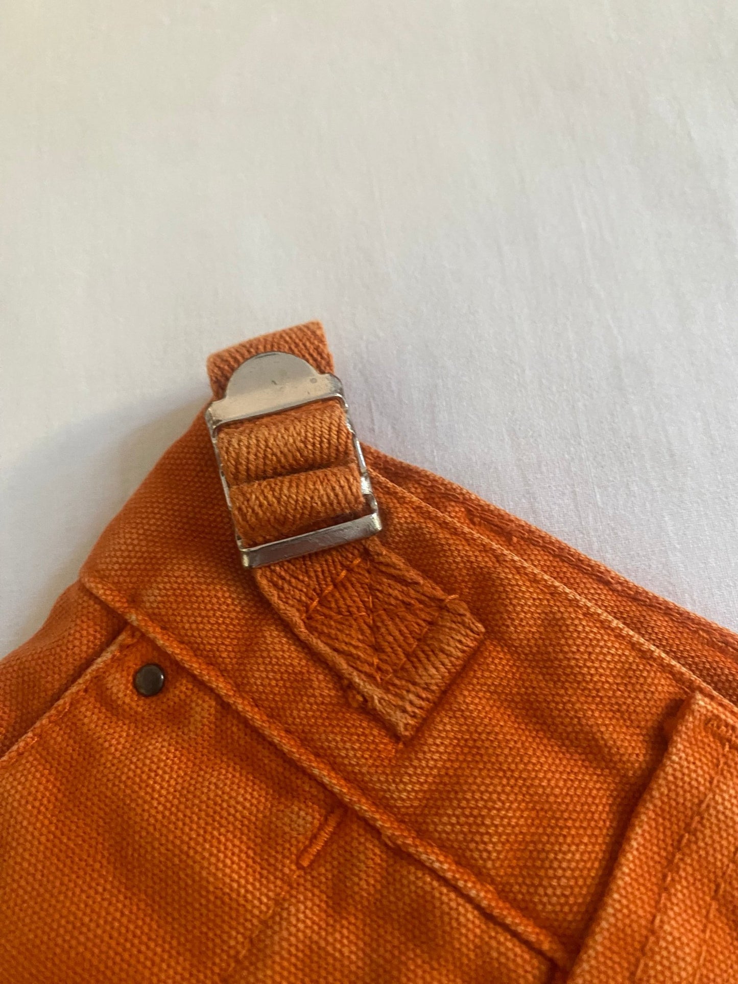 Vintage Murphy Nye Heavy Cotton Canvas Orange Sailing Trousers - anbracaminte