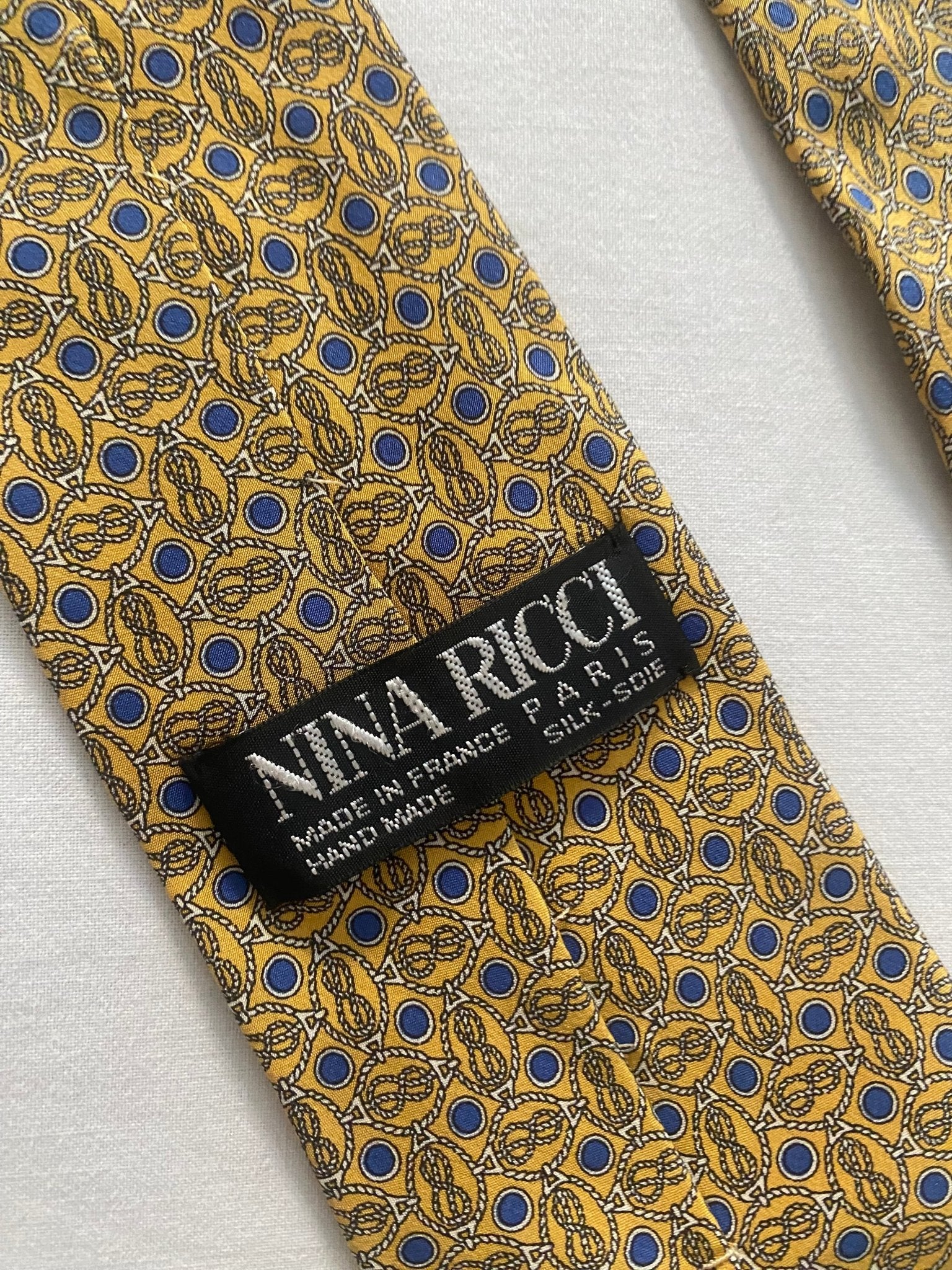 Vintage Nina Ricci Printed Tie - anbracaminte