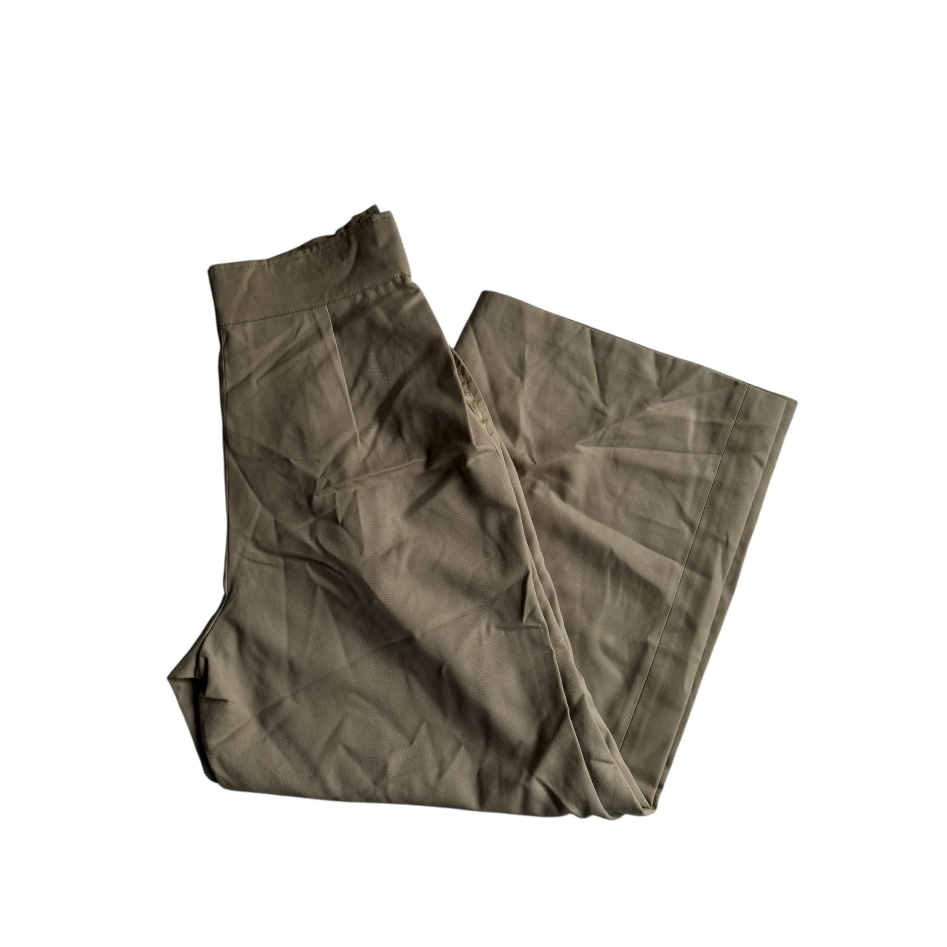 🍨 Vintage Pantaloni Baggy Crem - Lână Virgină (IT 44 - EU 40) - anbracaminte