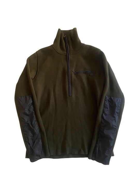 Vintage Prada Dark Green Wool Quarter Zip Jumper - anbracaminte