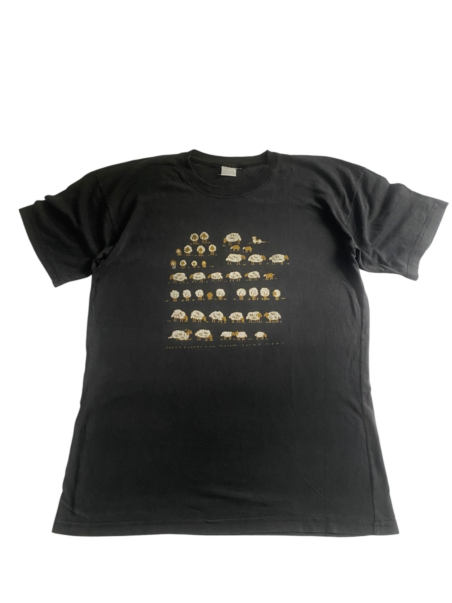 🐑 Vintage Sheep Graphic Tee – Oversized L - anbracaminte