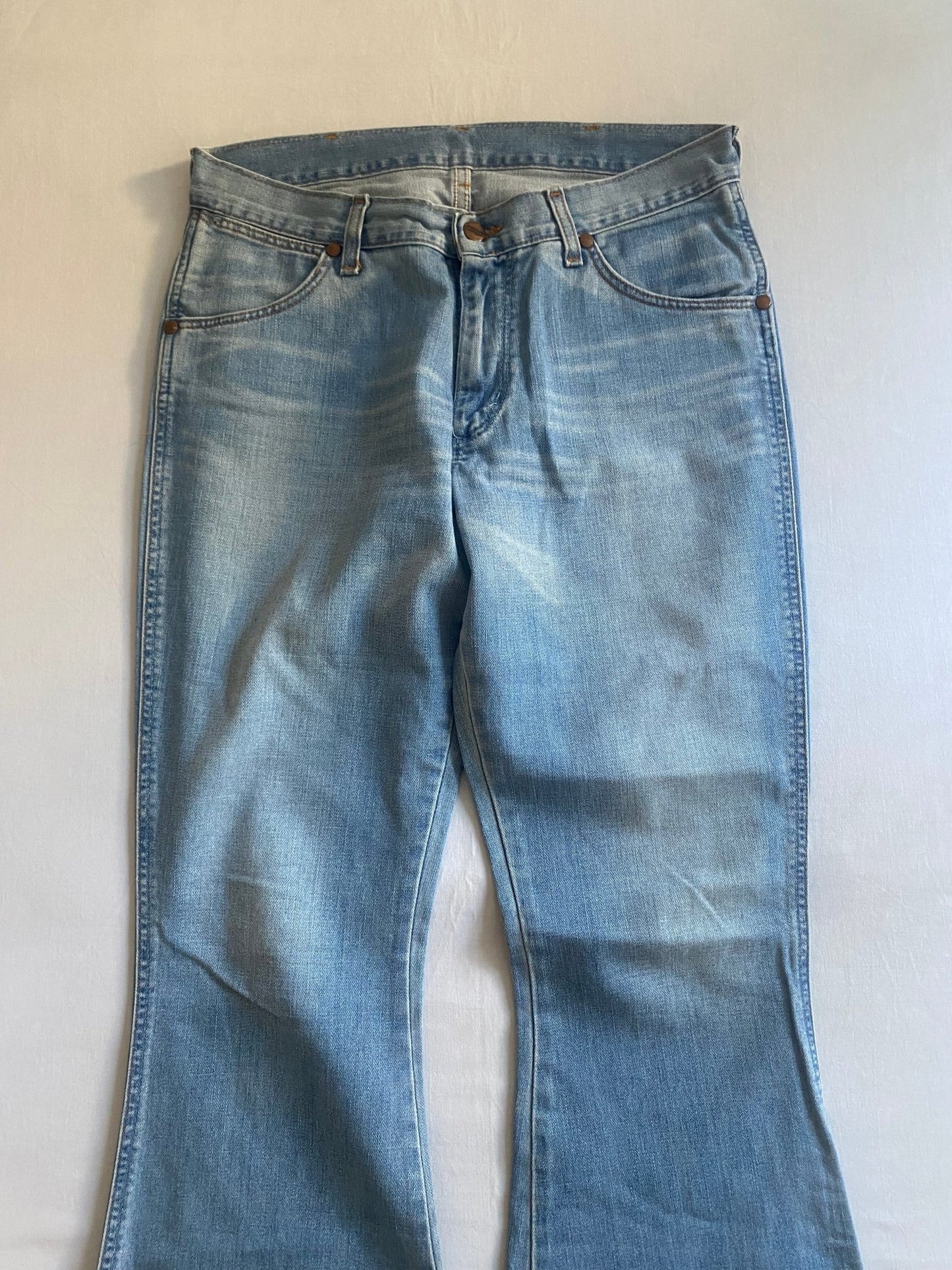 Vintage Wrangler Bell Bottoms Flared Jeans - anbracaminte