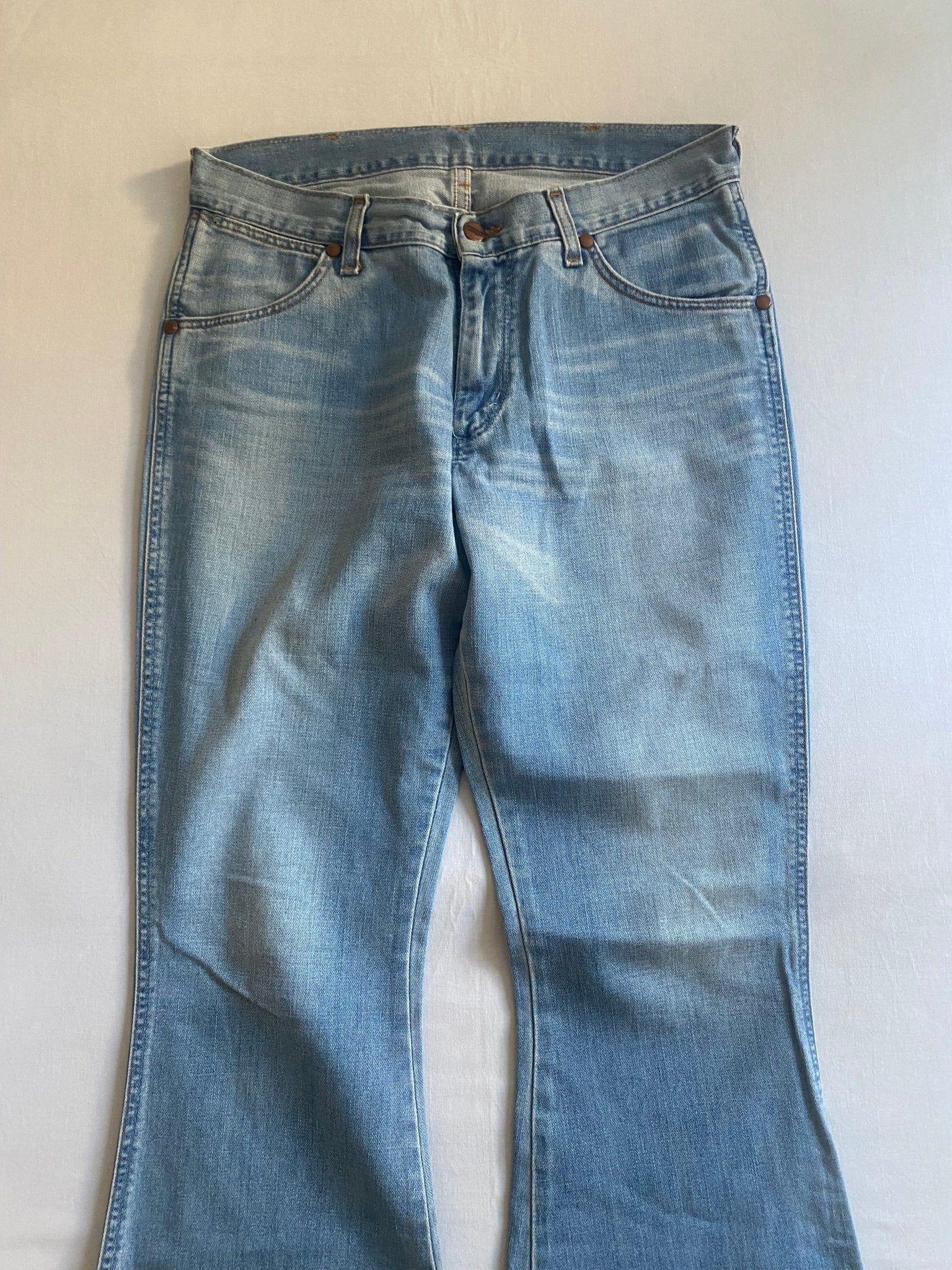 Vintage Wrangler Bell Bottoms Flared Jeans - anbracaminte