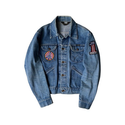 🤠 Vintage Wrangler Geacă Denim Anii '70 – S/M Bărbați - anbracaminte