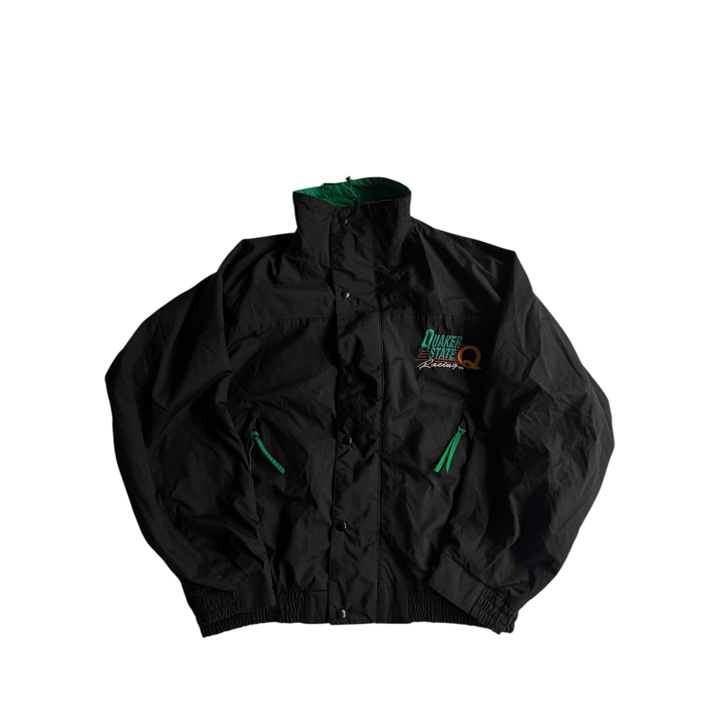 🏁 Windbreaker Vintage Quaker State Racing Negru – XL - anbracaminte