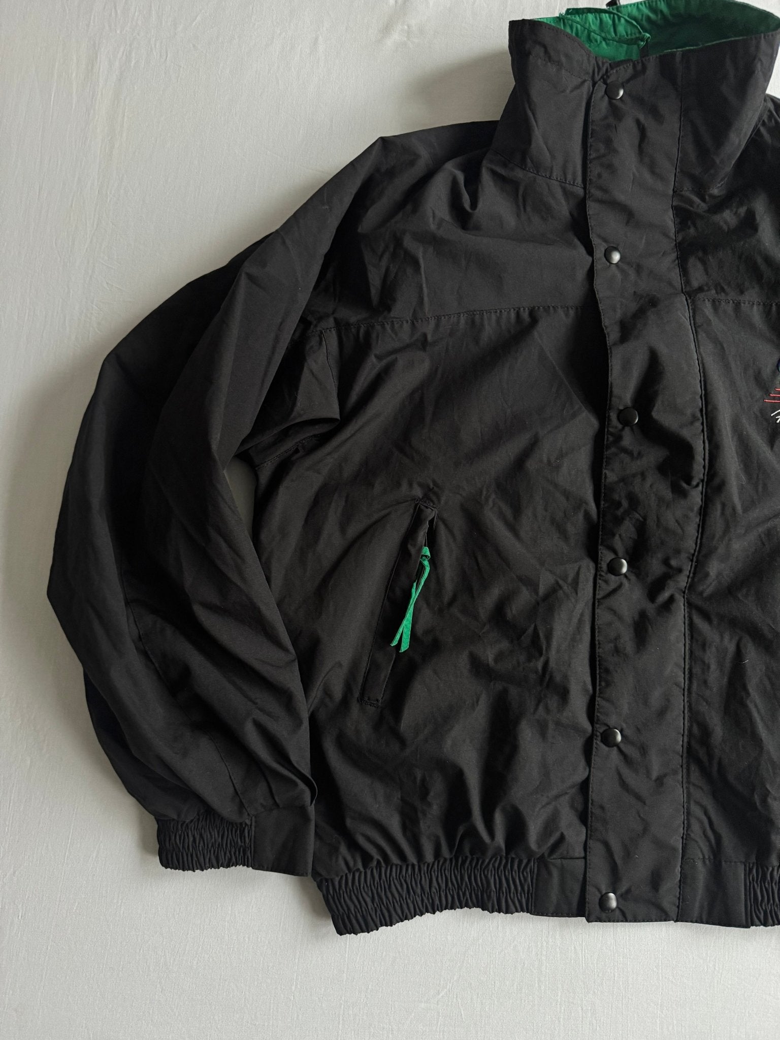 🏁 Windbreaker Vintage Quaker State Racing Negru – XL - anbracaminte