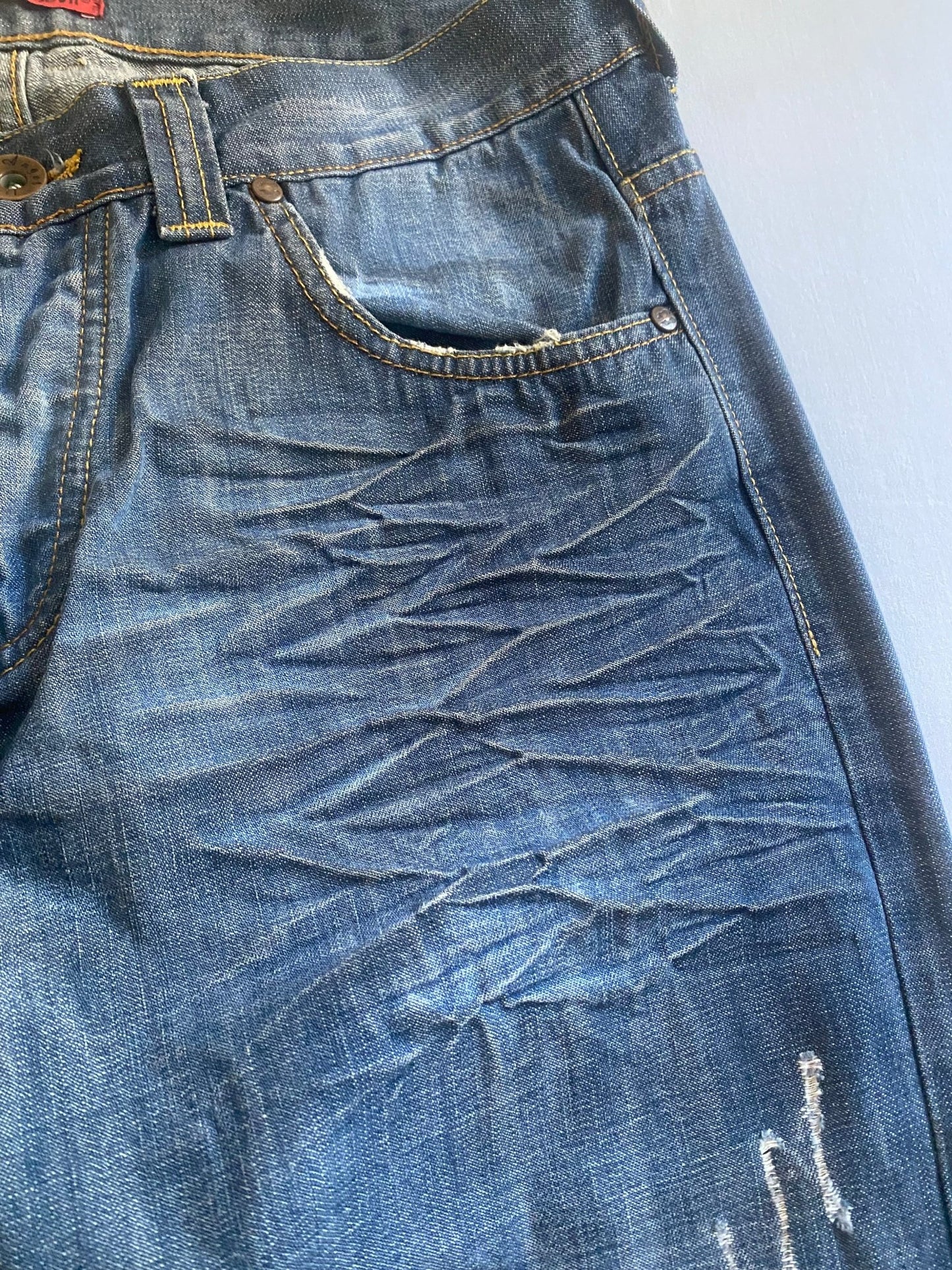 Y2K Angel Devil Studded Printed Jeans - anbracaminte