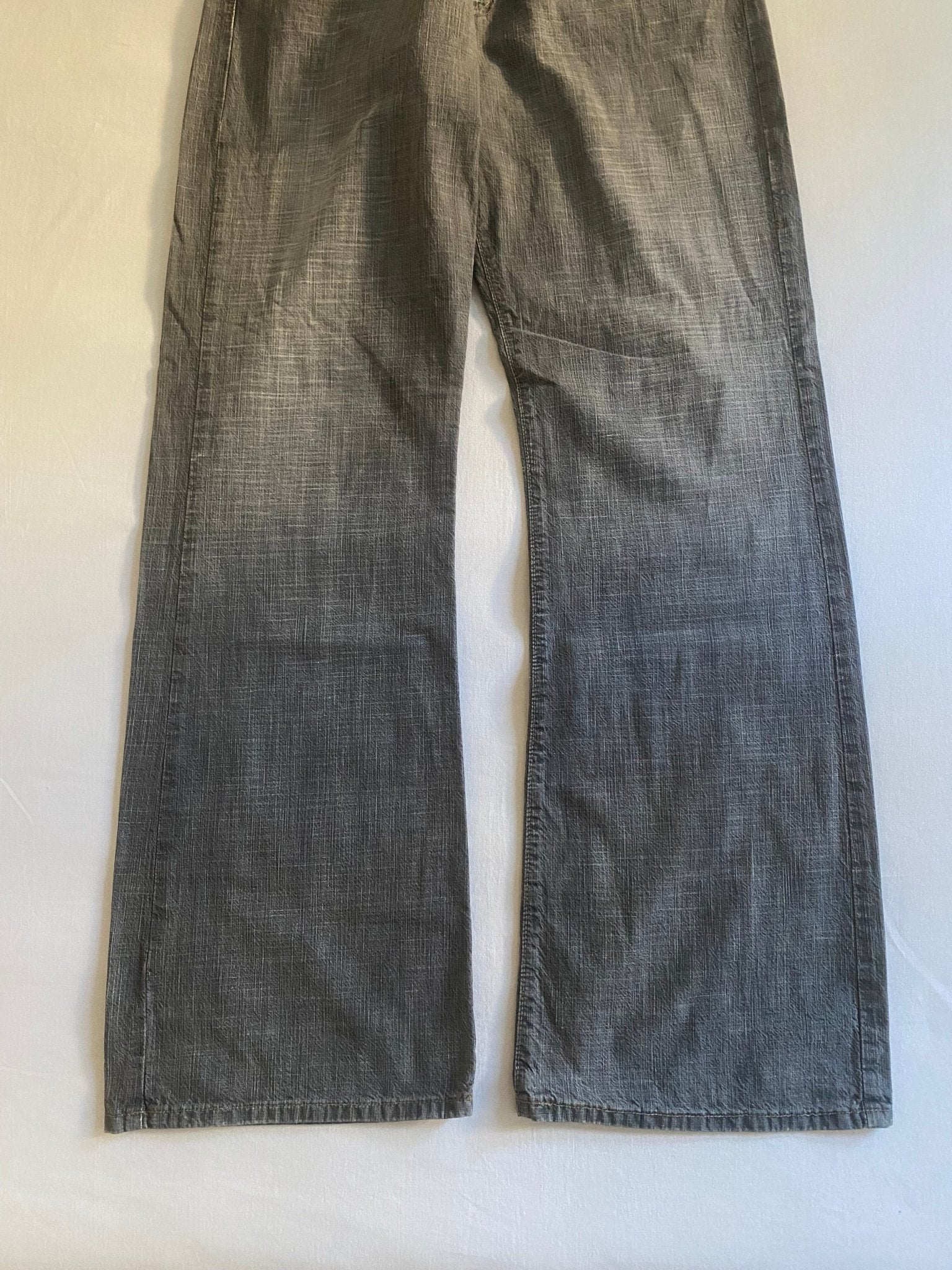 Y2K Armani Dark Grey Baggy Jeans - anbracaminte