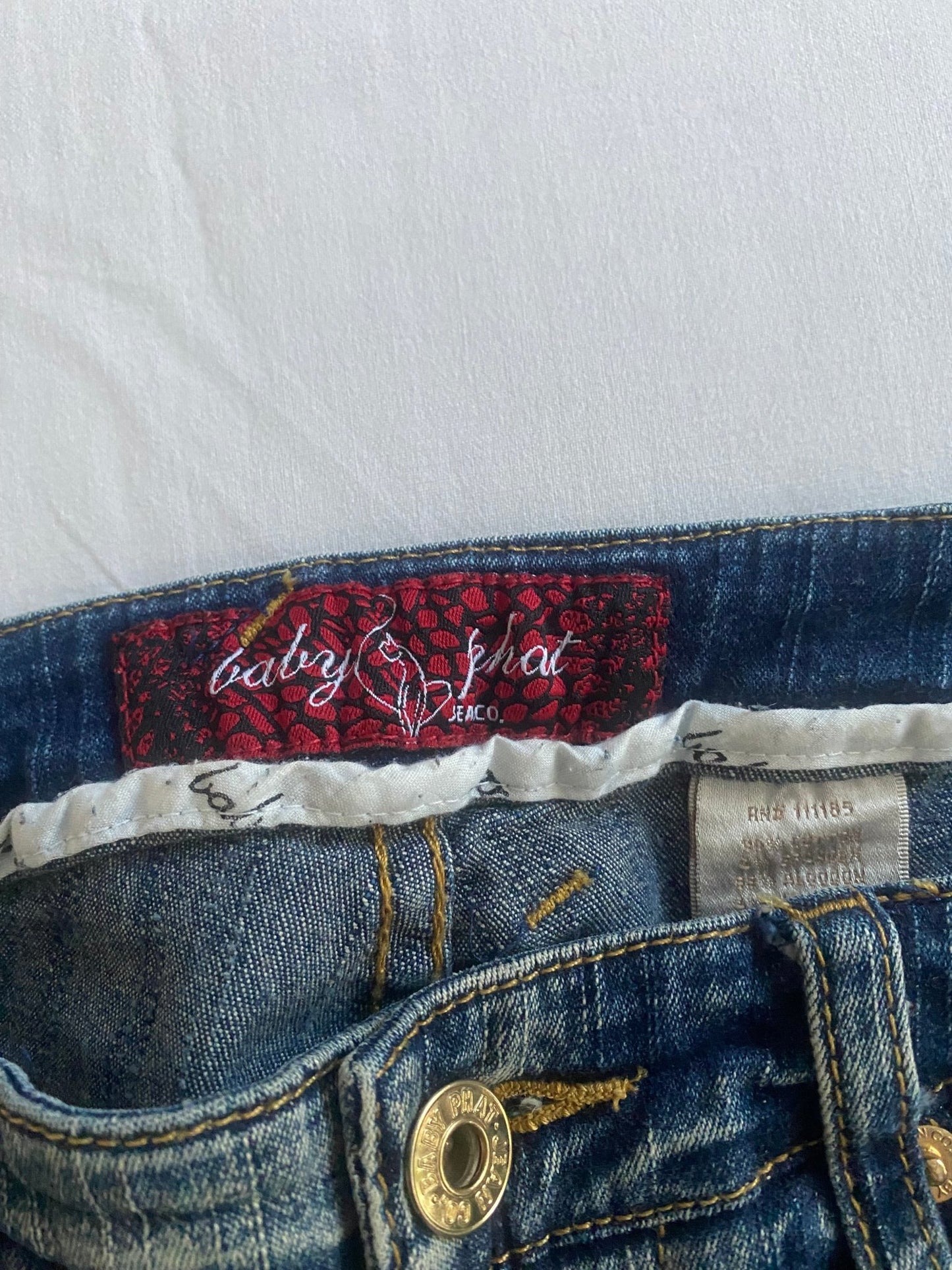 Y2K Baby Phat Women’s Jeans – US 5 – Stretchy Denim - anbracaminte