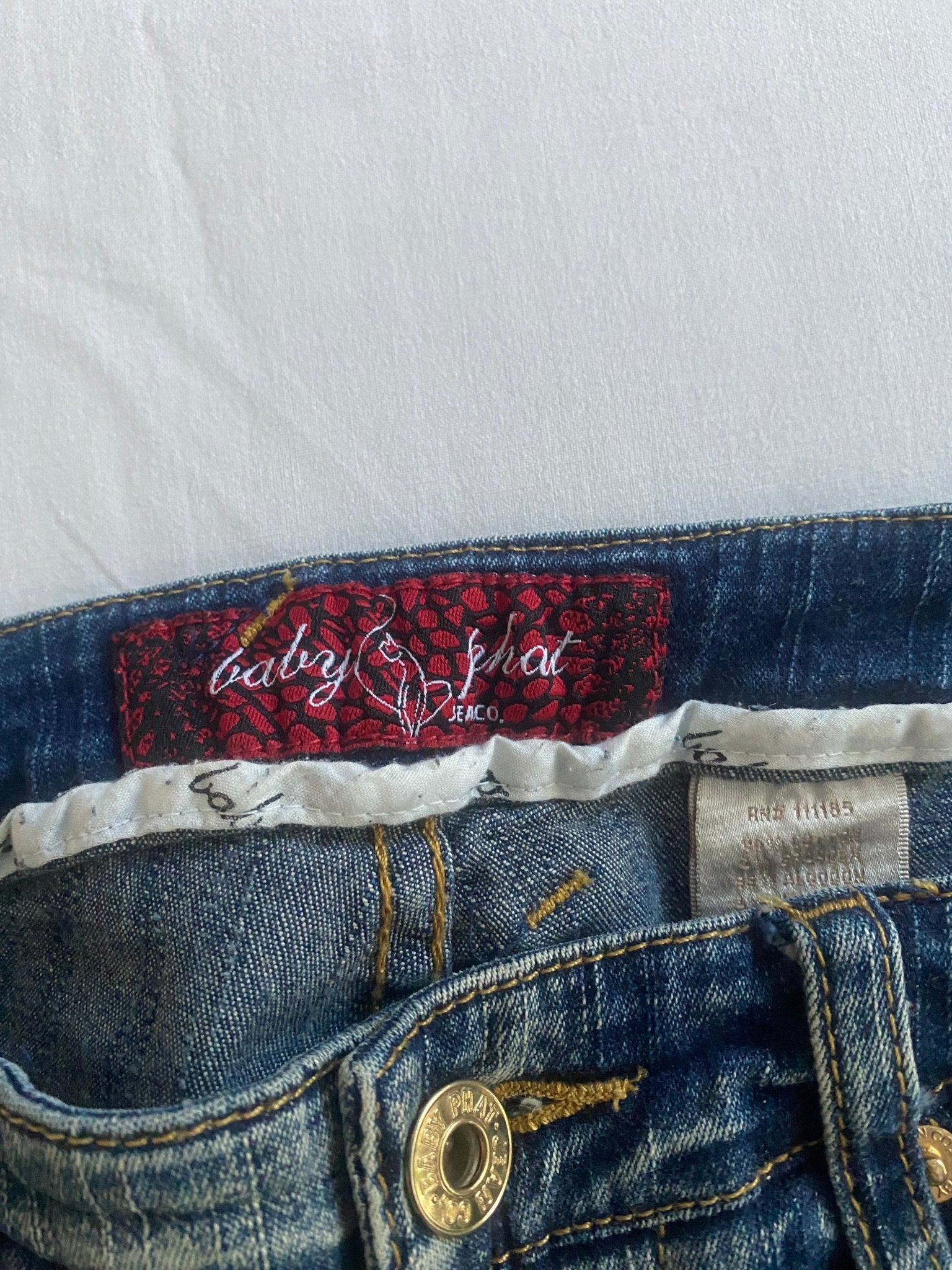 Y2K Baby Phat Women’s Jeans – US 5 – Stretchy Denim - anbracaminte