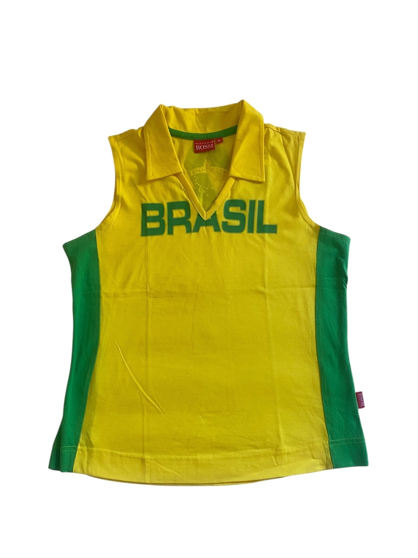 Y2K Brasil V Neck Top - anbracaminte