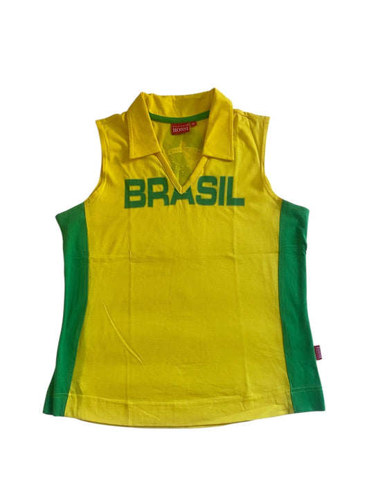 Y2K Brasil V Neck Top - anbracaminte