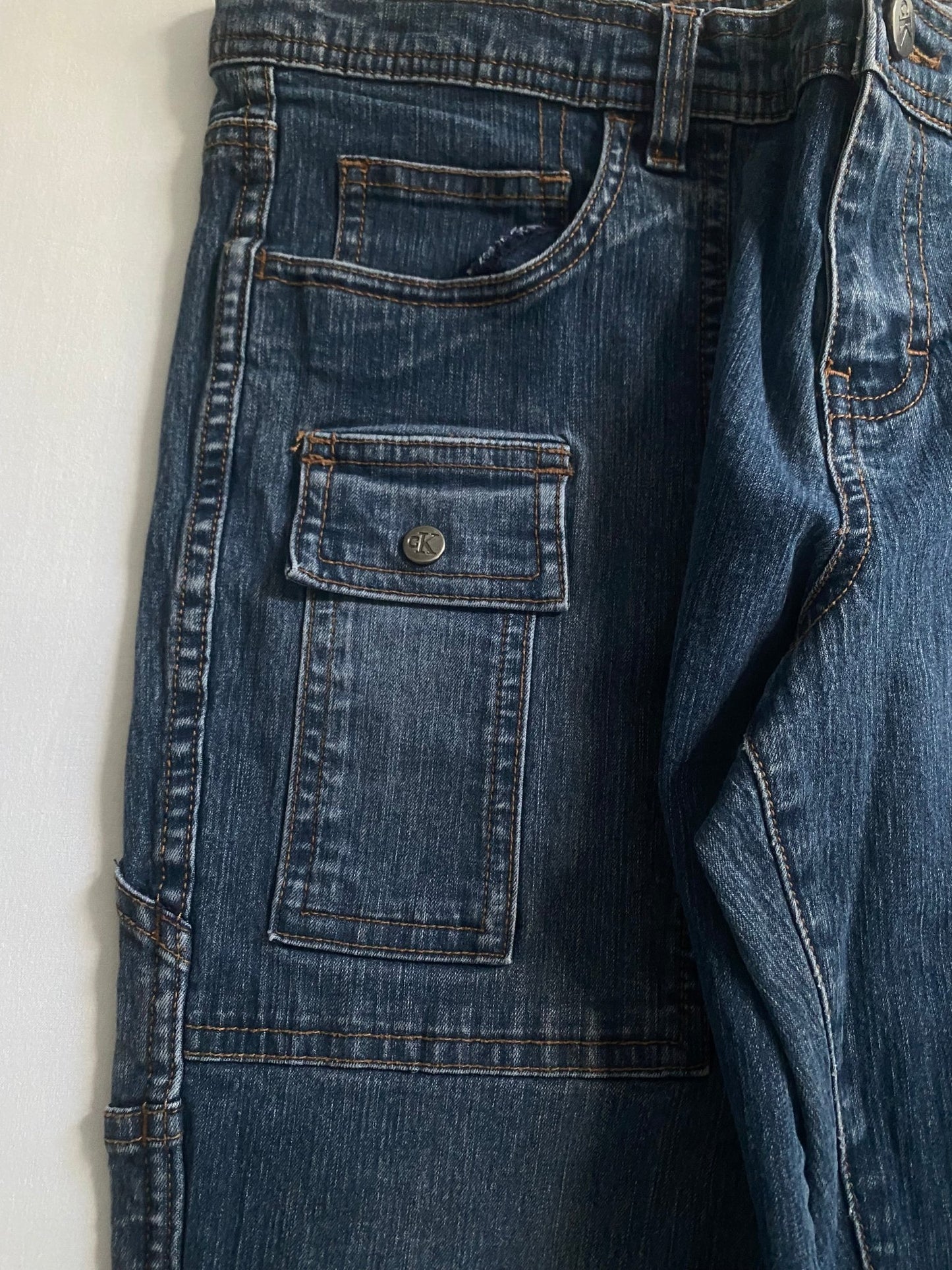 Y2K Calvin Klein Carpenter Bootcut Jeans – damă US 9 - anbracaminte