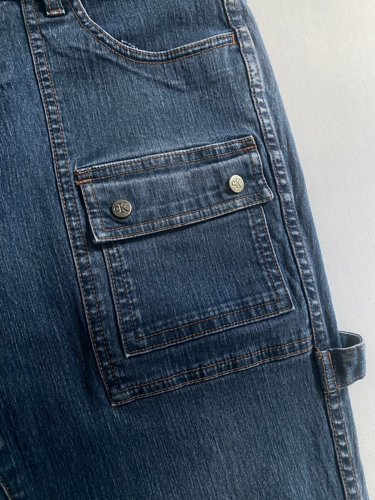 Y2K Calvin Klein Carpenter Bootcut Jeans – damă US 9 - anbracaminte