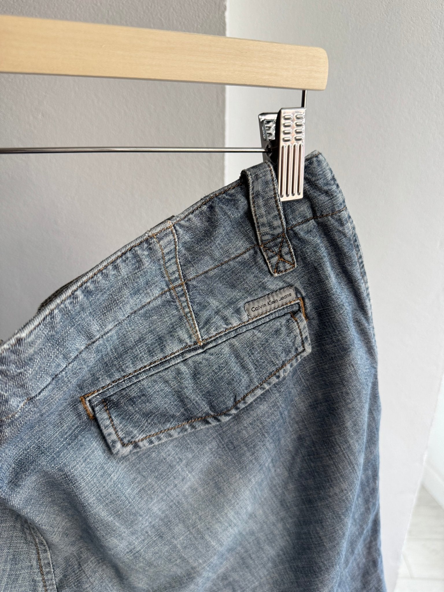 👖 Y2K Cargo Jorts Calvin Klein – W33 - anbracaminte