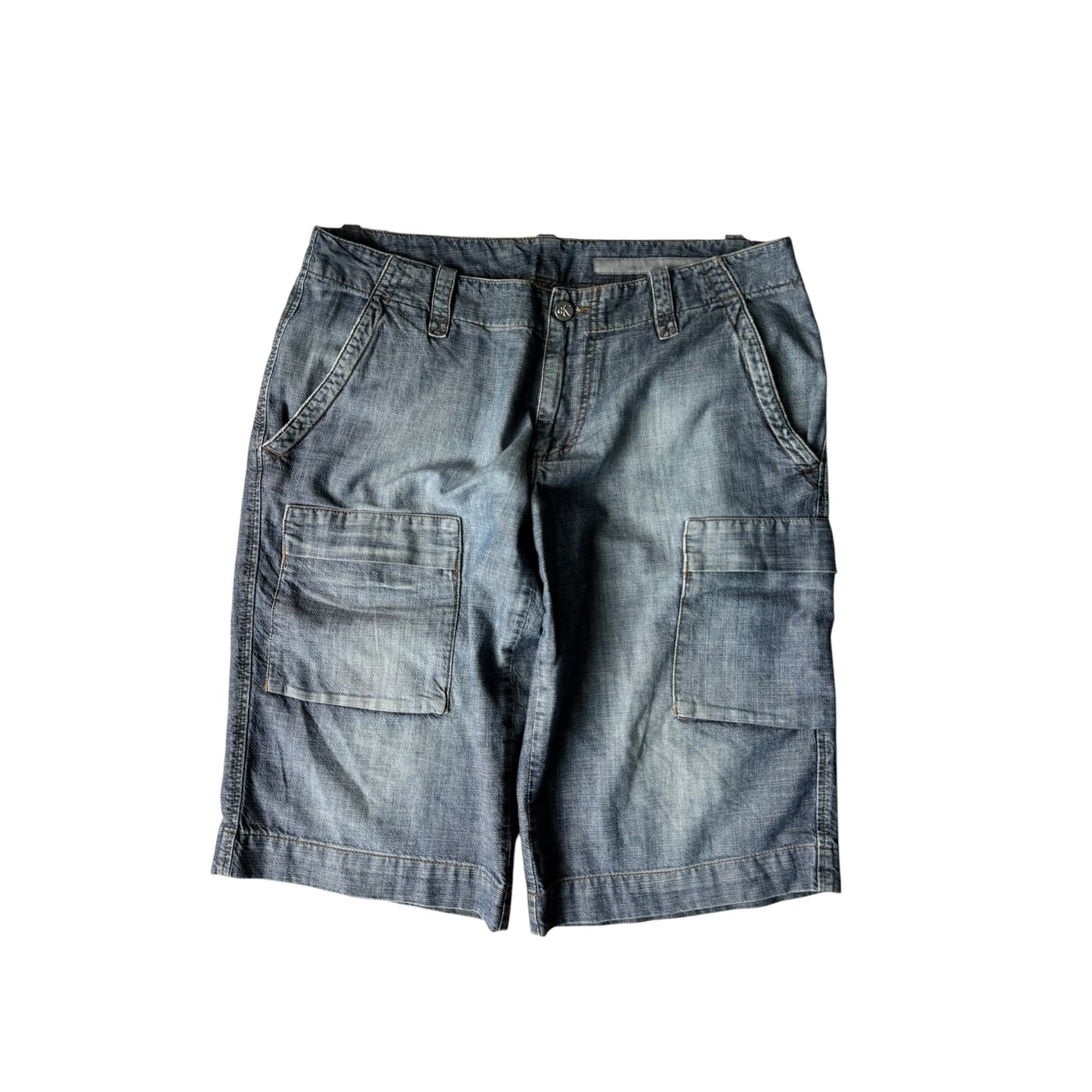 👖 Y2K Cargo Jorts Calvin Klein – W33 - anbracaminte