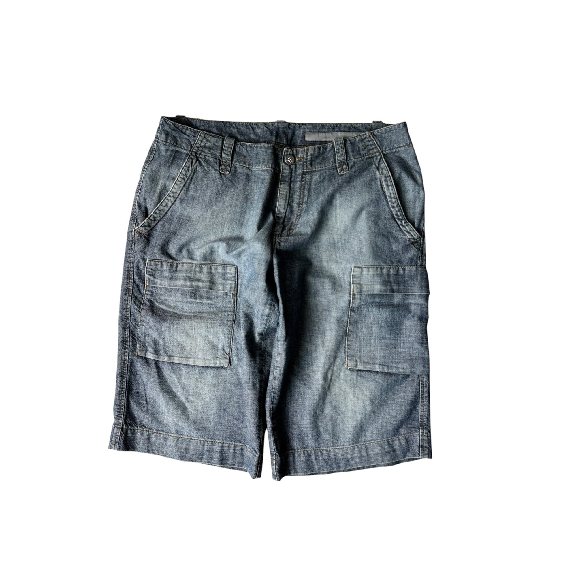 👖 Y2K Cargo Jorts Calvin Klein – W33 - anbracaminte