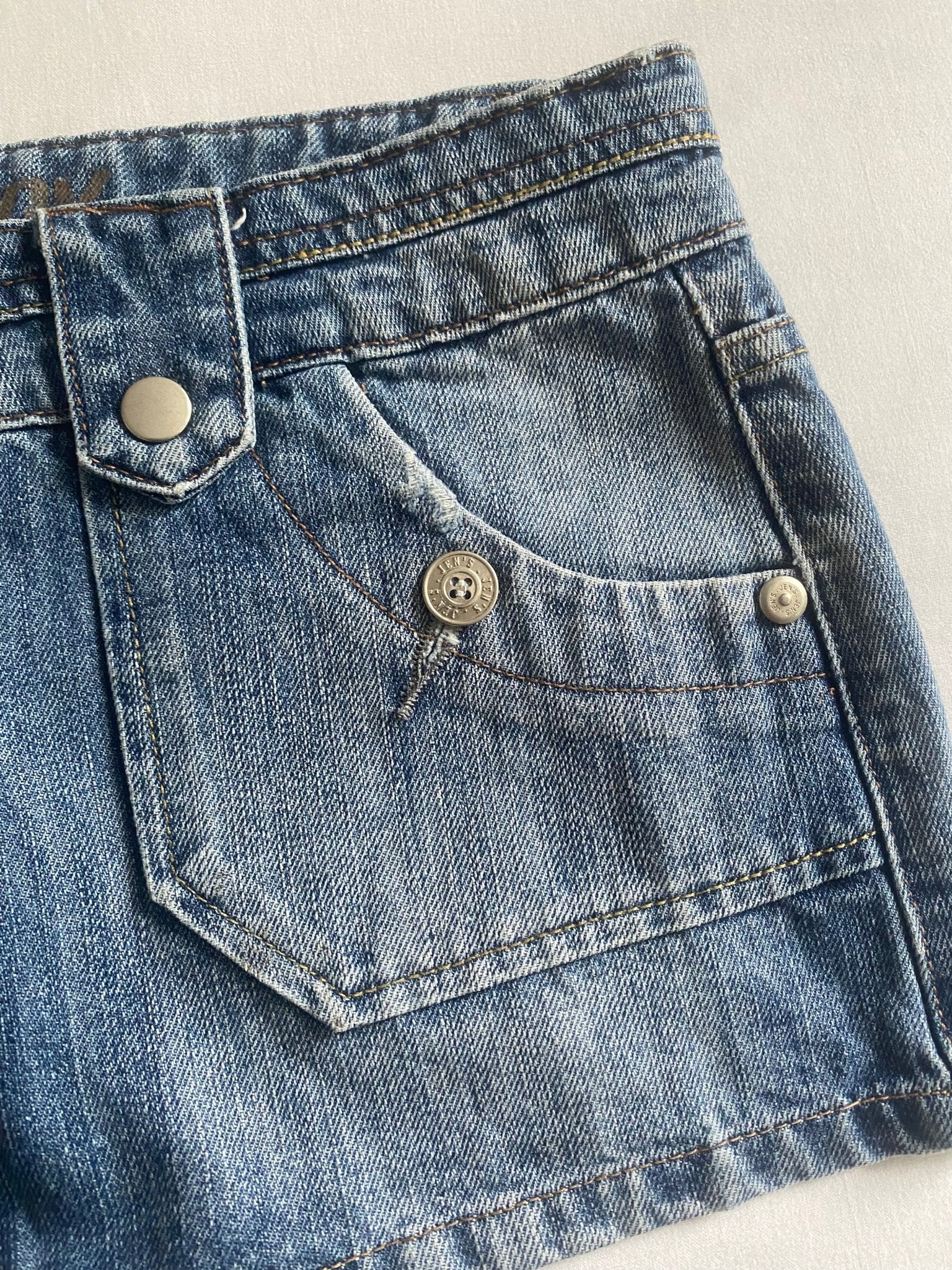 Y2K Denim Mini Skirt - anbracaminte