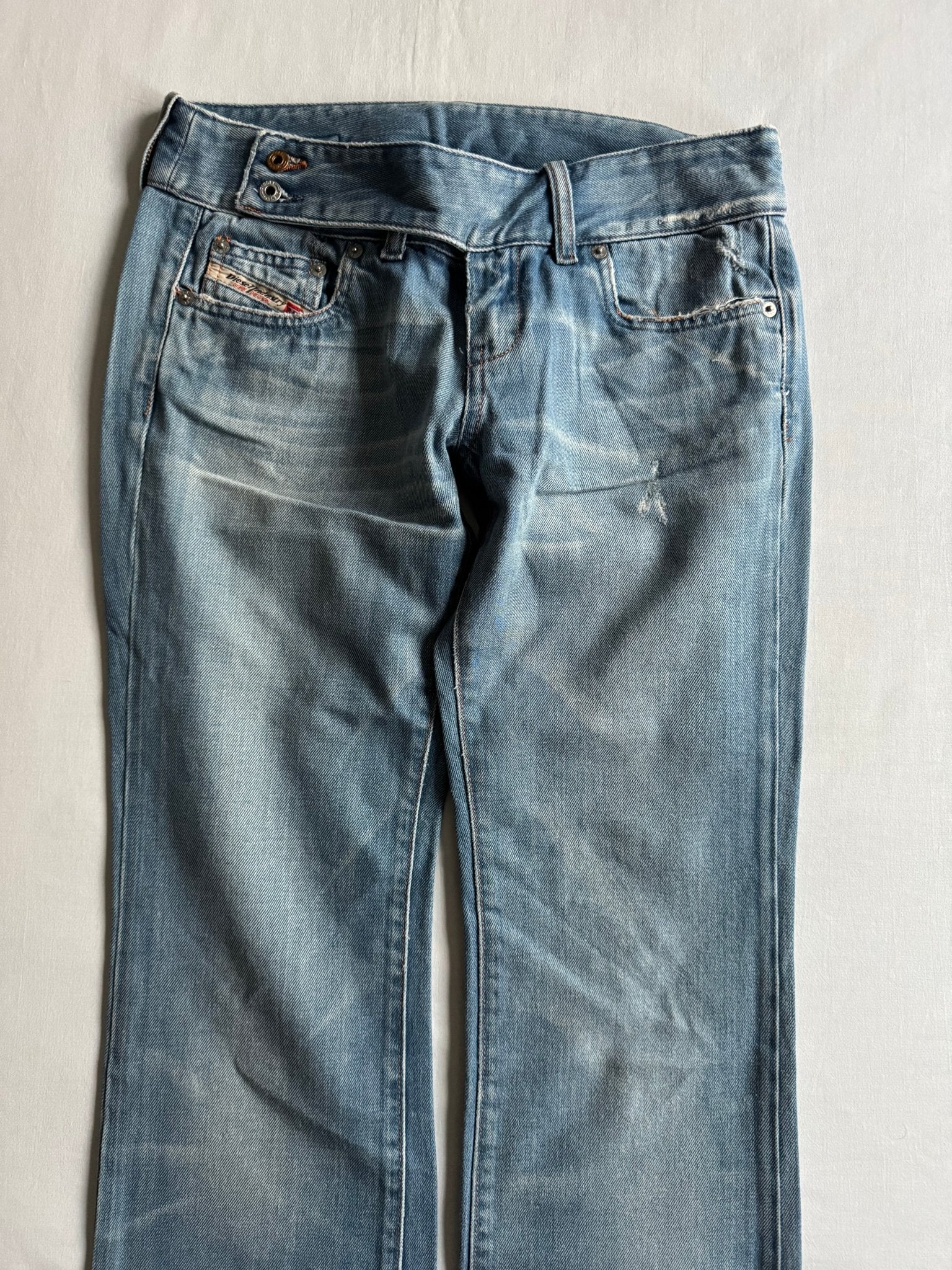 👖 Y2K Diesel Cherone Jeans / Light Wash, Low Rise, Bootcut (US 28) - anbracaminte