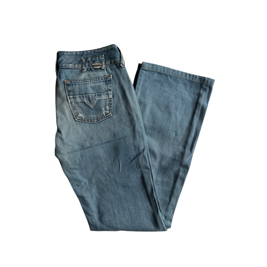👖 Y2K Diesel Cherone Jeans / Light Wash, Low Rise, Bootcut (US 28) - anbracaminte