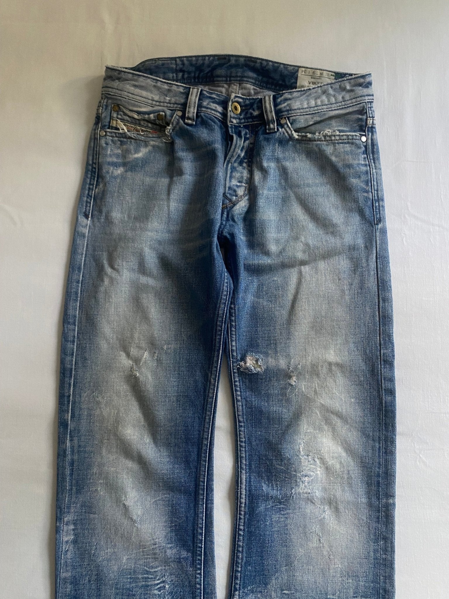 👖 Y2K Diesel Jeans cu broderie pe buzunarele din spate - anbracaminte