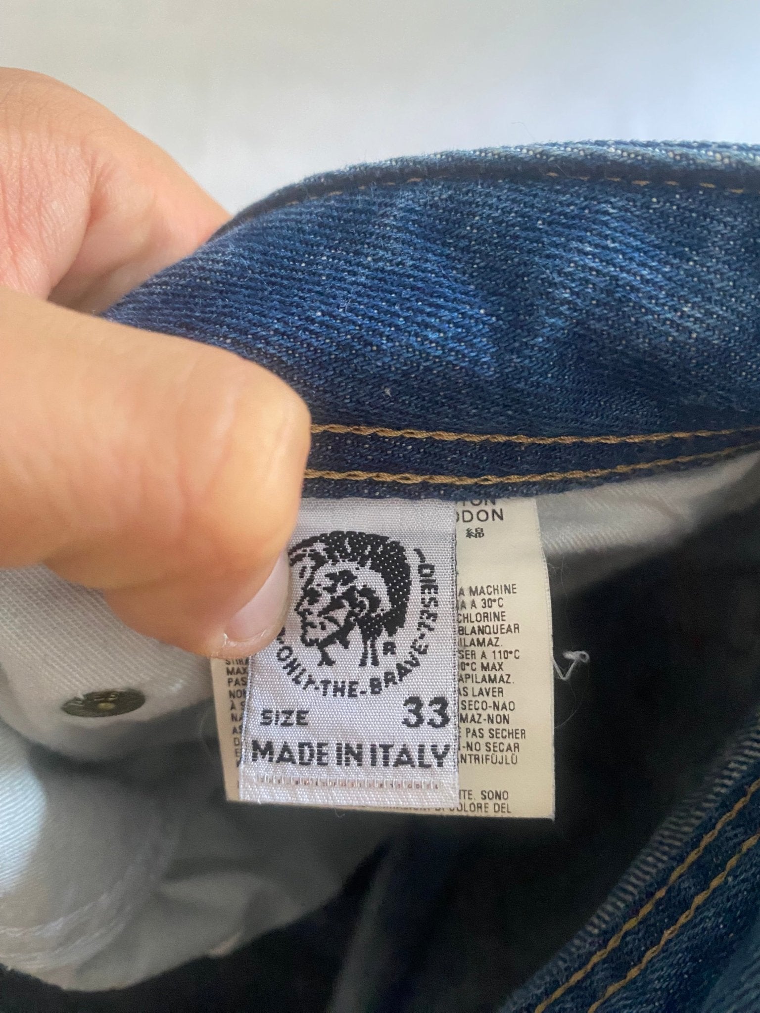 👖 Y2K Diesel Light Wash Baggy Jeans - anbracaminte