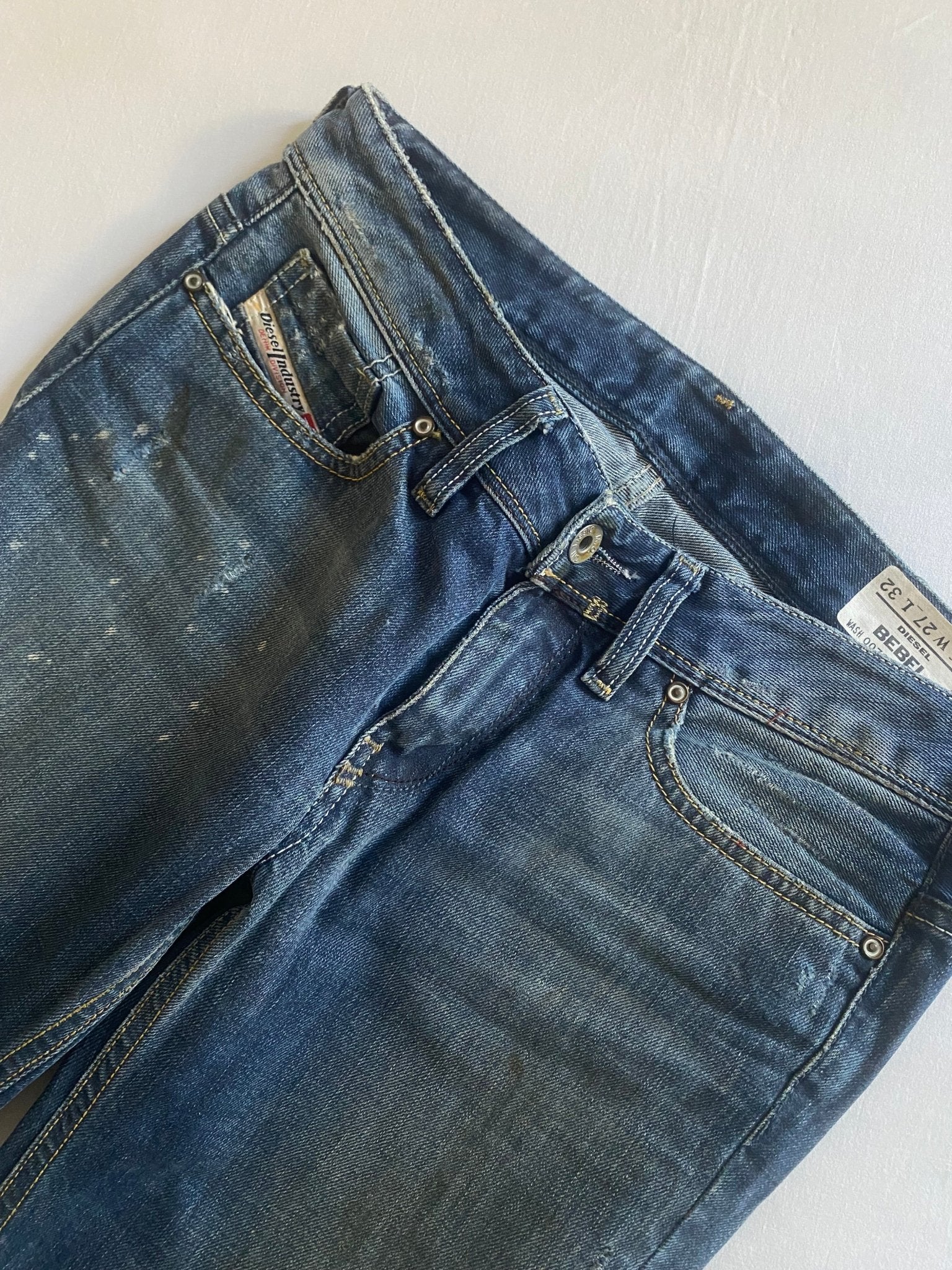 Y2K Diesel Mud Wash Bootcut Jeans - anbracaminte