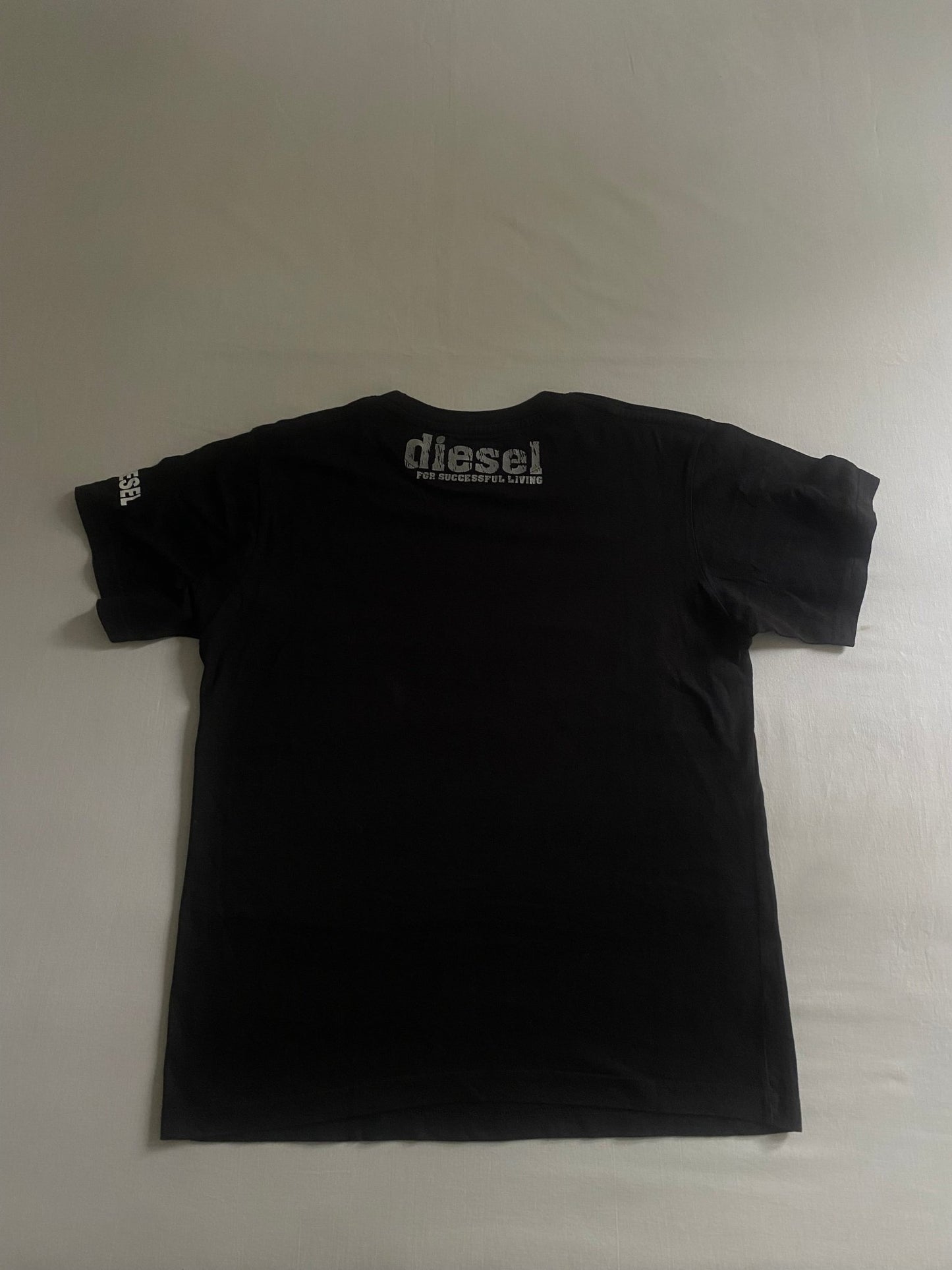 🖤 Y2K Diesel Printed Black Tee - anbracaminte