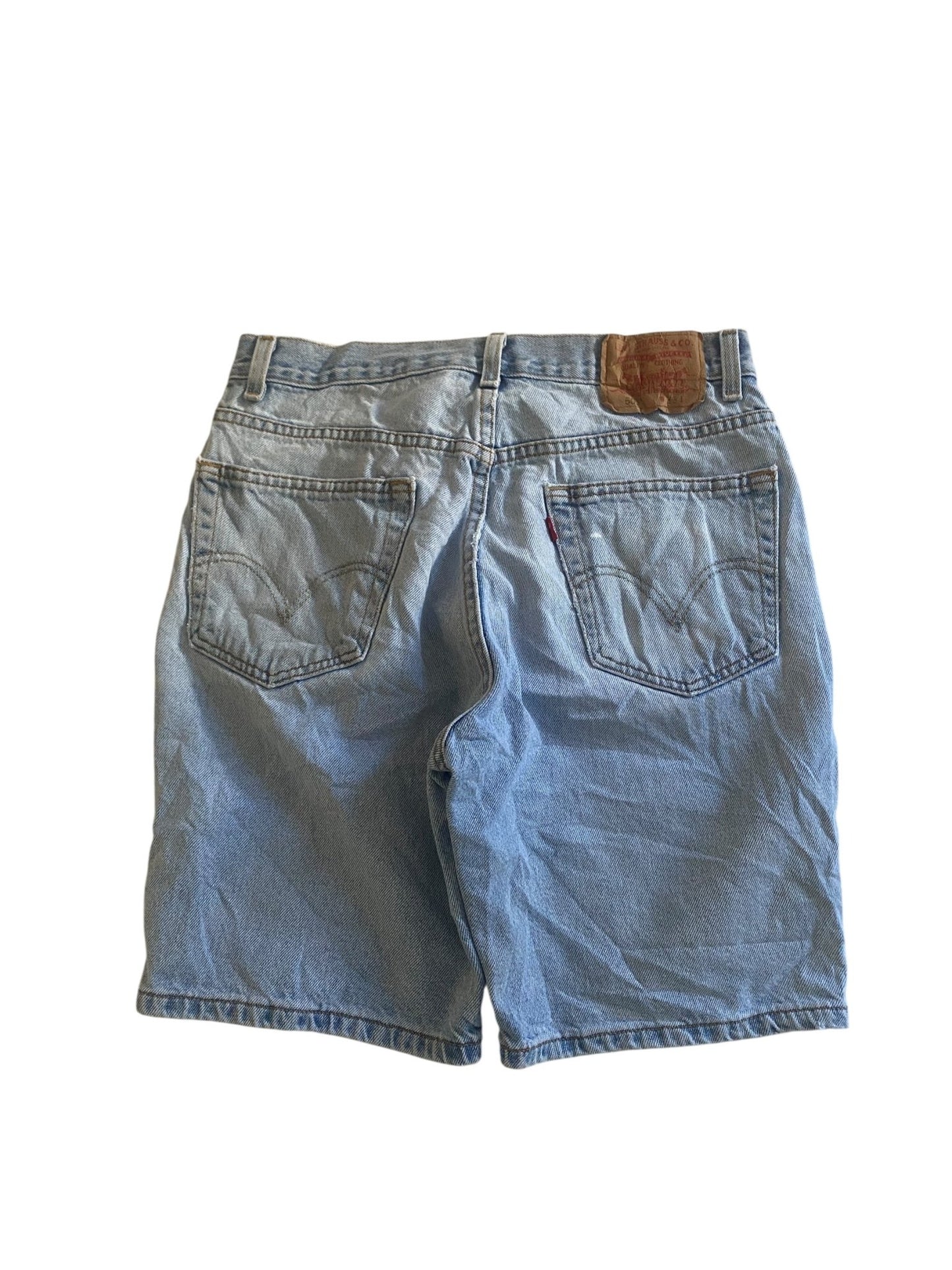 Y2K Distressed Levi's 505 Light Wash Jorts - anbracaminte