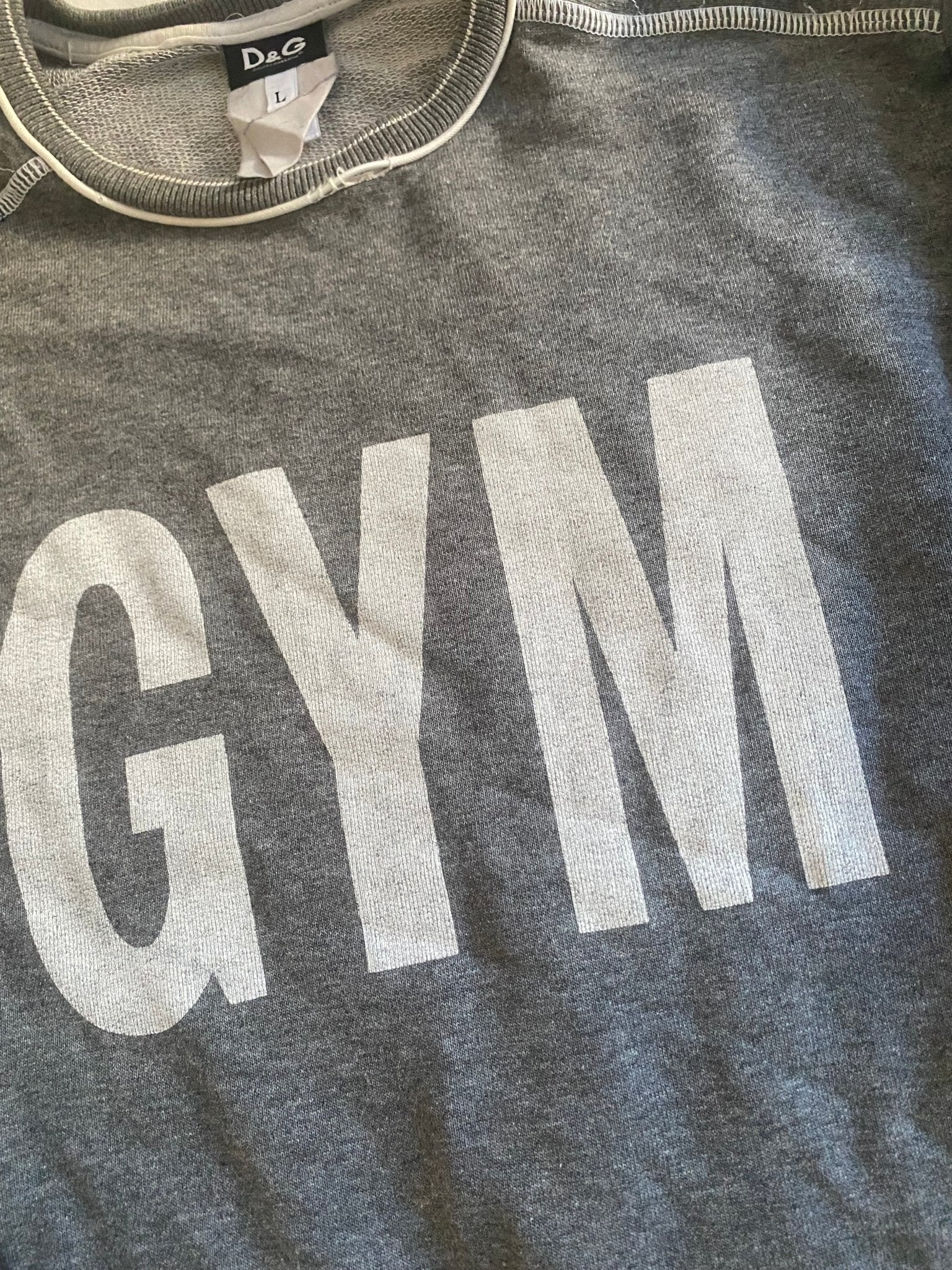 Y2K Dolce & Gabbana Gym Printed Crewneck - anbracaminte
