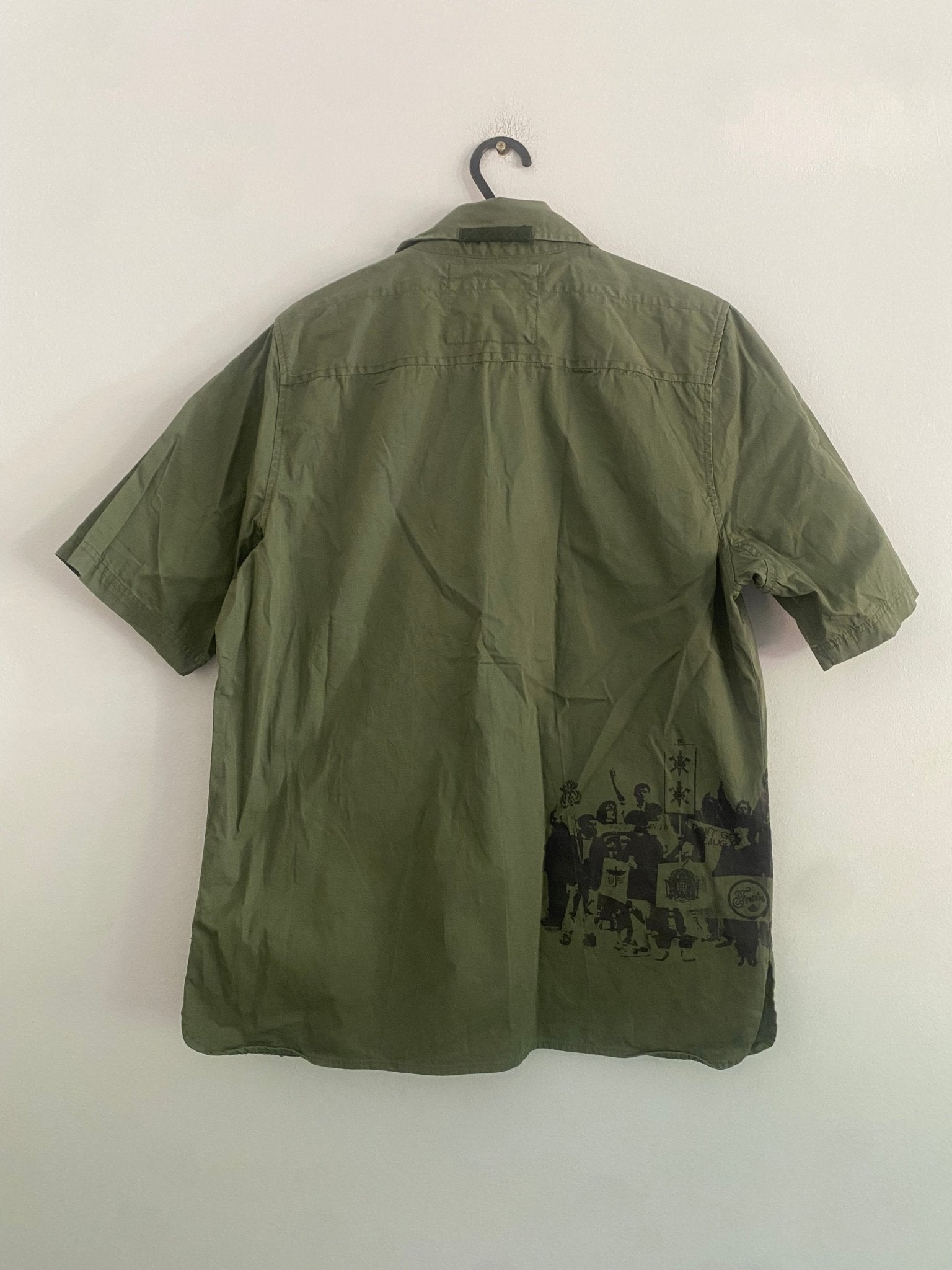Y2K Ecko Function by Ecko Unltd Printed Military Inspired Shirt - anbracaminte