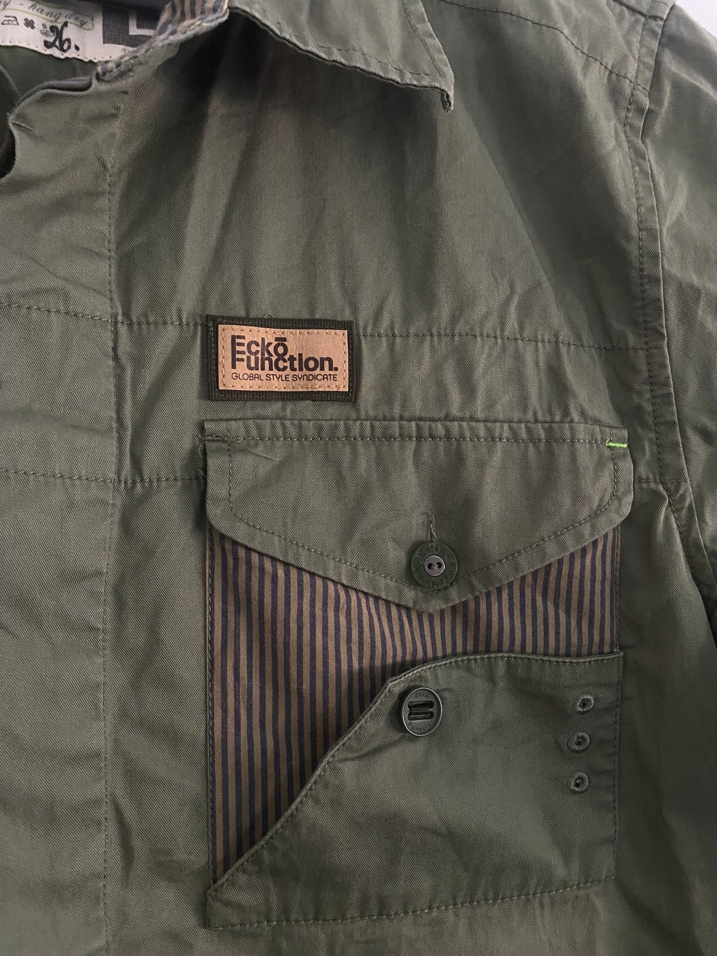 Y2K Ecko Function by Ecko Unltd Printed Military Inspired Shirt - anbracaminte
