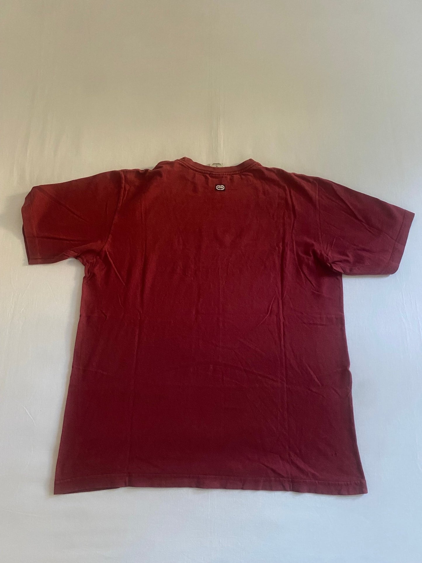 Y2K Ecko Unltd Burgundy Printed Tee - anbracaminte