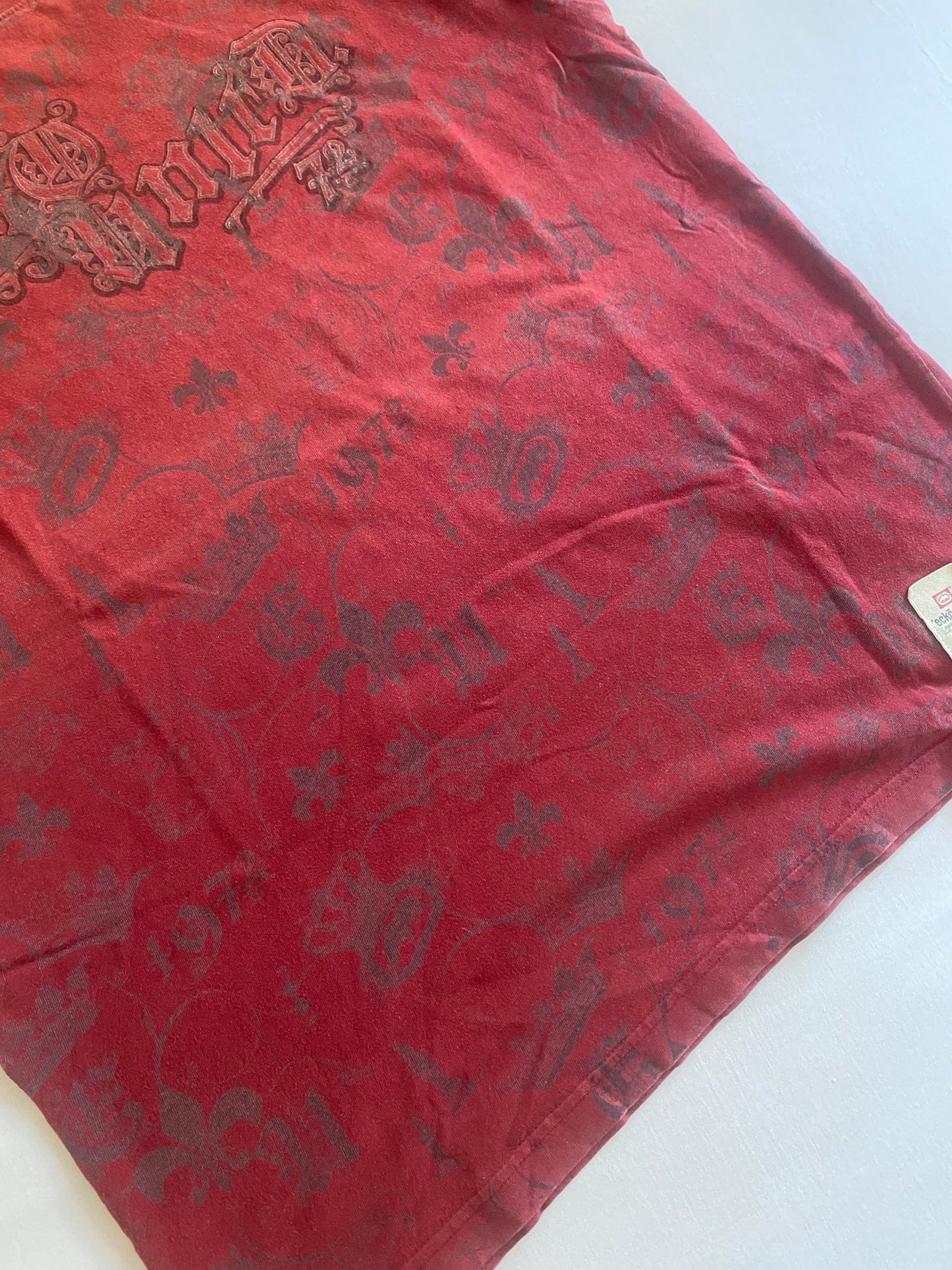 Y2K Ecko Unltd Burgundy Printed Tee - anbracaminte