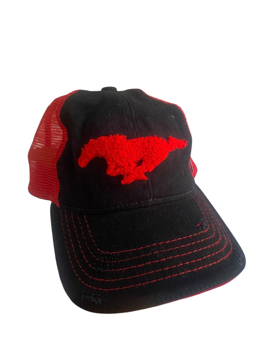 Y2K Ford Mustang Trucker Hat - anbracaminte