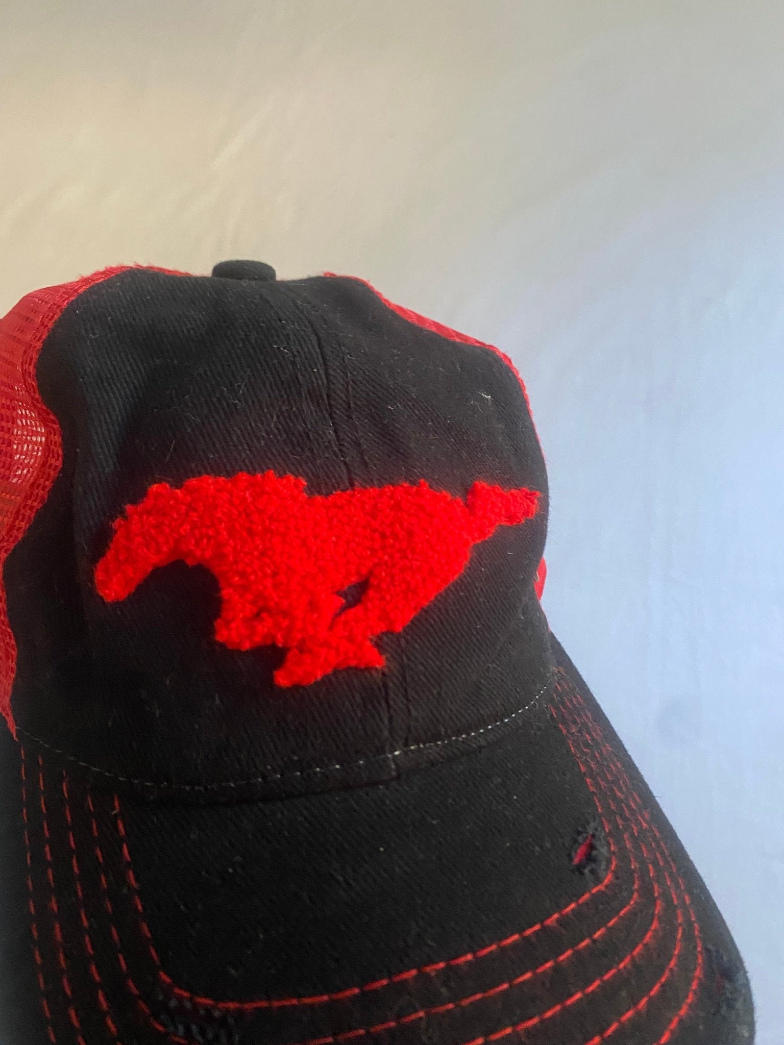 Y2K Ford Mustang Trucker Hat - anbracaminte