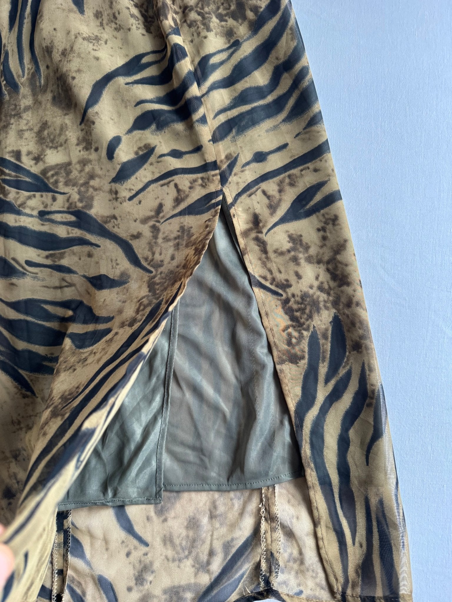 🐅 Y2K fustă animal print – mărime S - anbracaminte