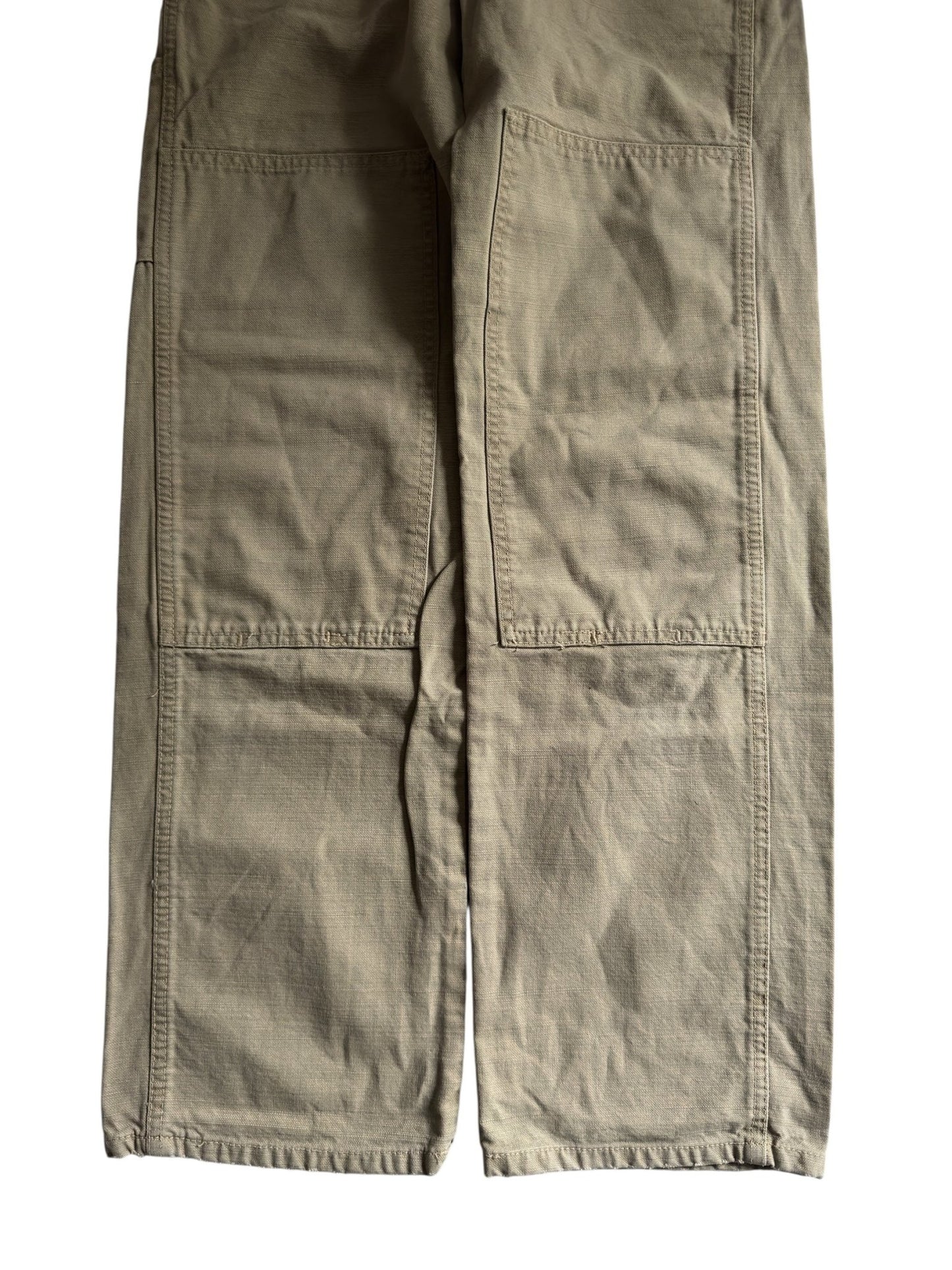 🔨 Y2K G - Star Cream Carpenter Double Knee Trousers – W27 x L30 - anbracaminte