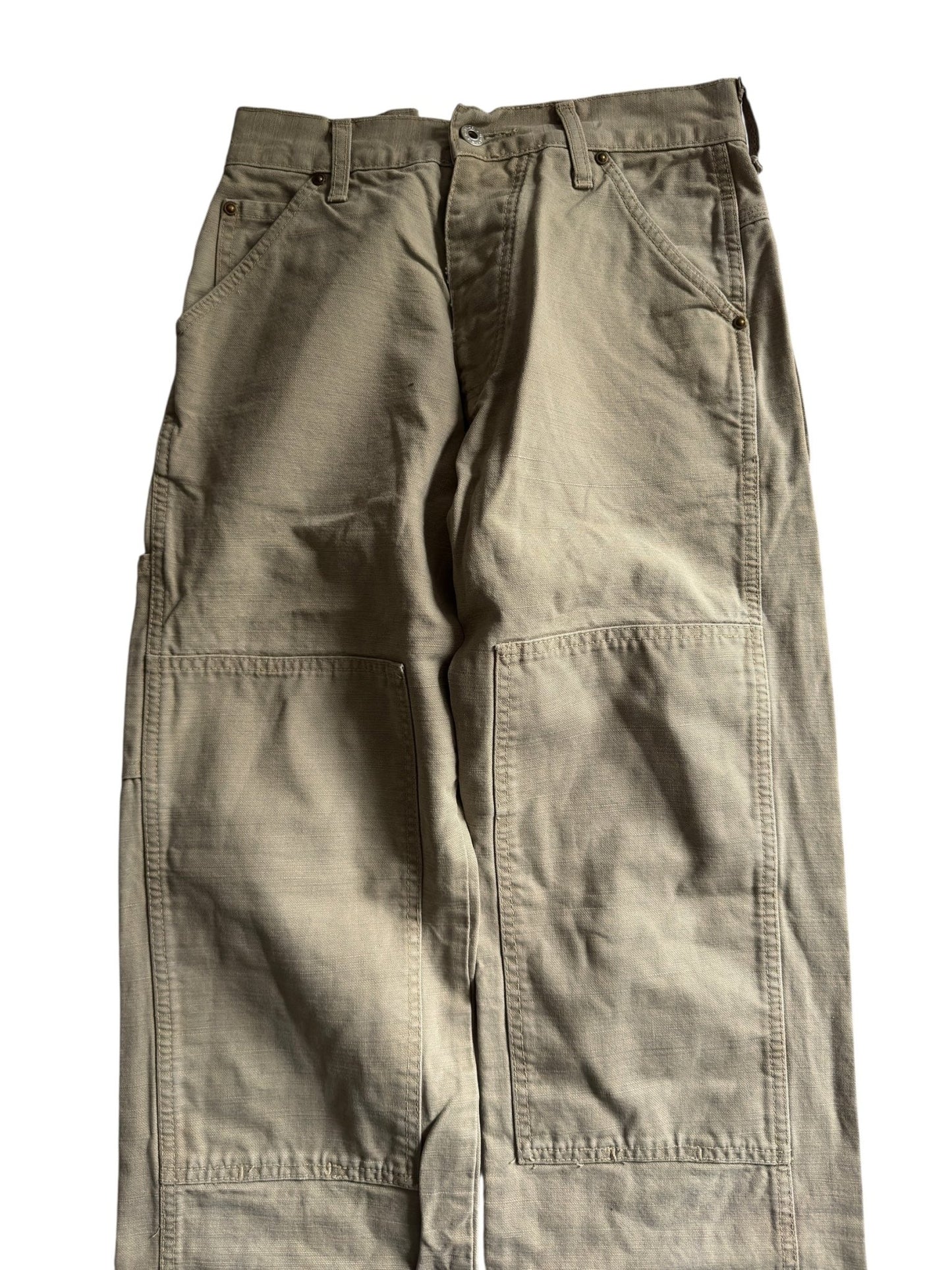 🔨 Y2K G - Star Cream Carpenter Double Knee Trousers – W27 x L30 - anbracaminte