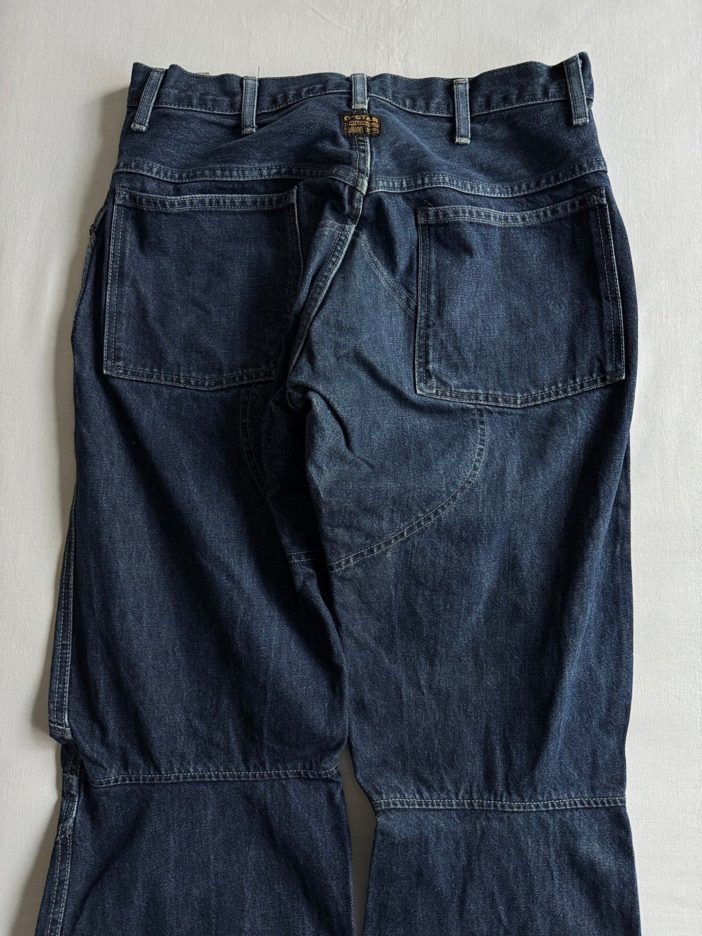 👖 Y2K G - Star Elwood Dark Wash Jeans – W34 x L36 - anbracaminte