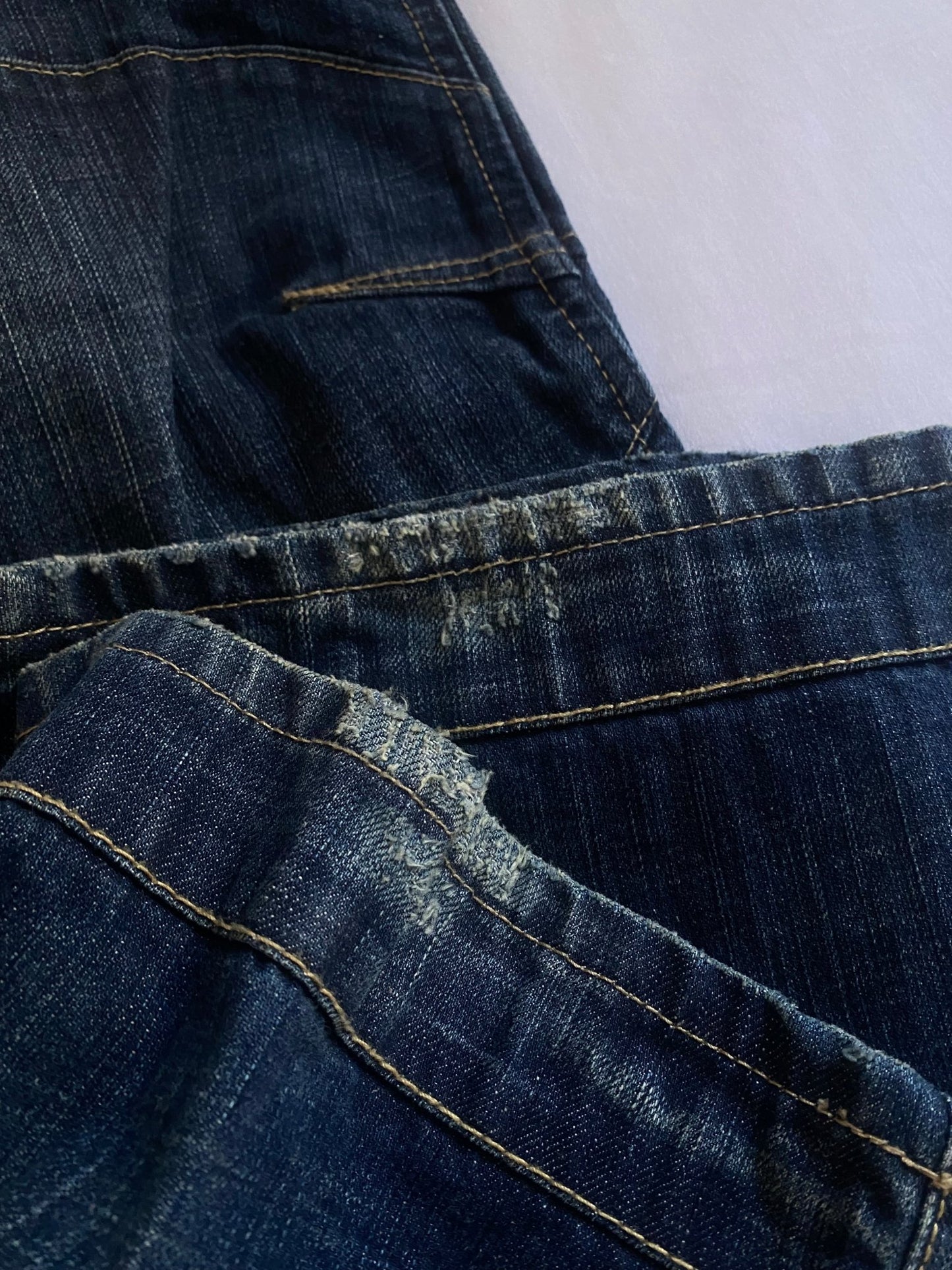 Y2K G Star Raw Elwood Buckle Back Jeans - anbracaminte