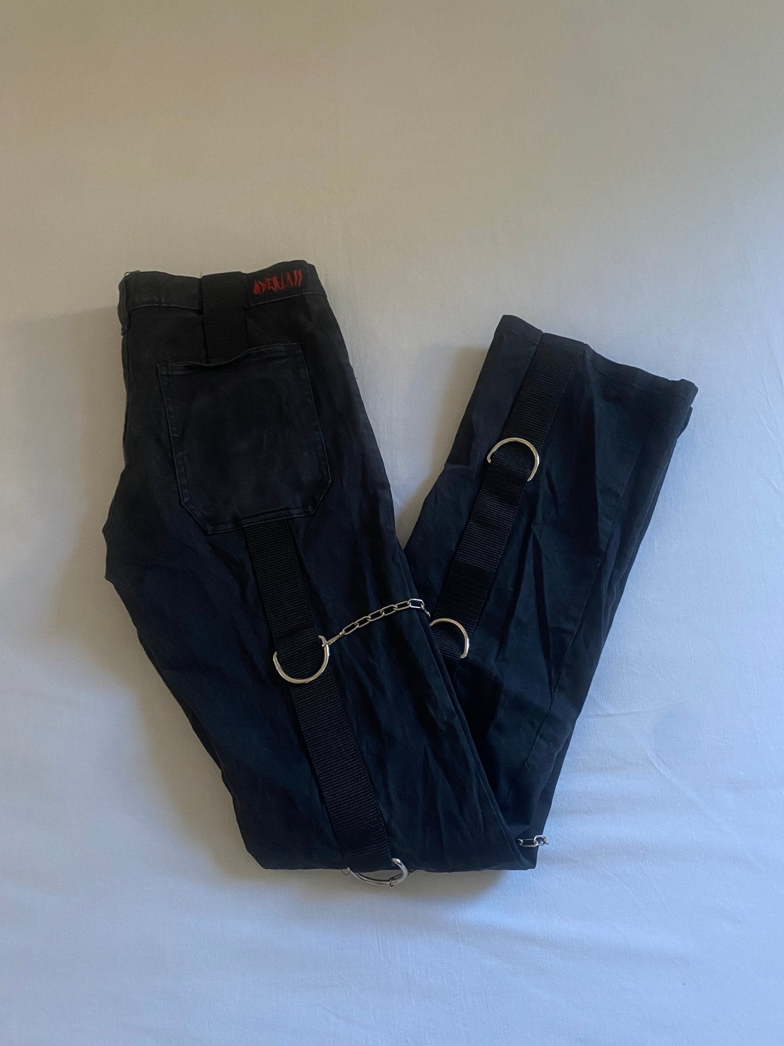 Y2K Goth Rave Pants - anbracaminte