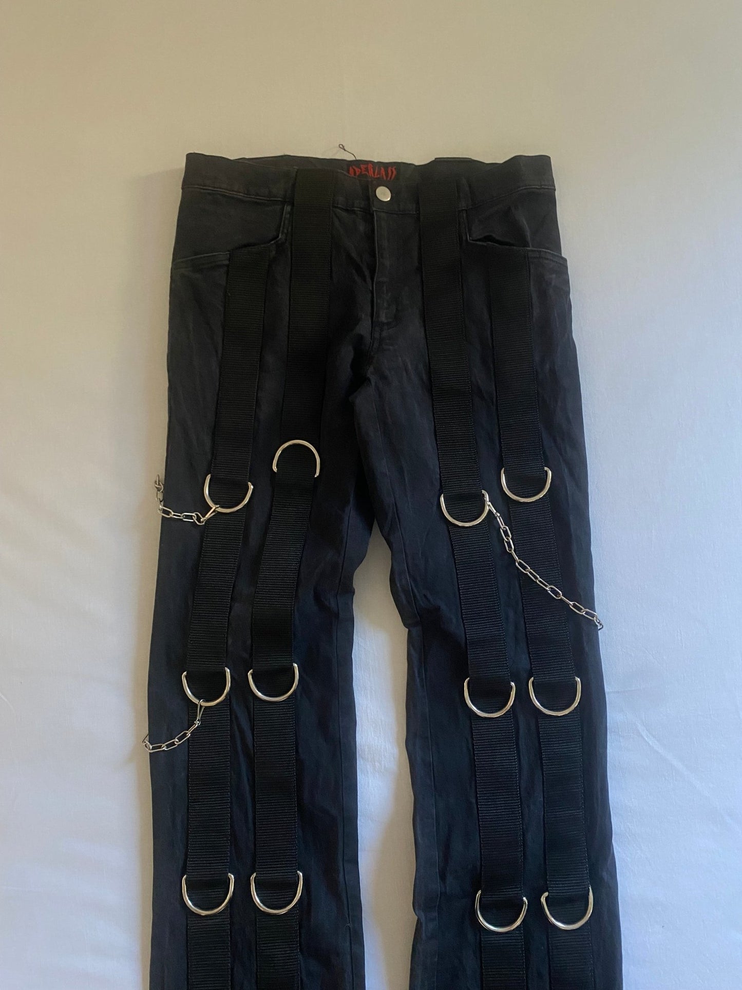 Y2K Goth Rave Pants - anbracaminte