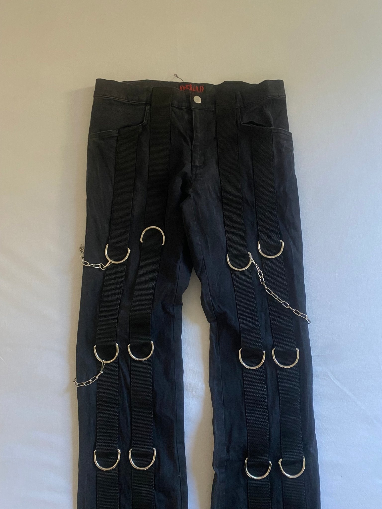 Y2K Goth Rave Pants - anbracaminte